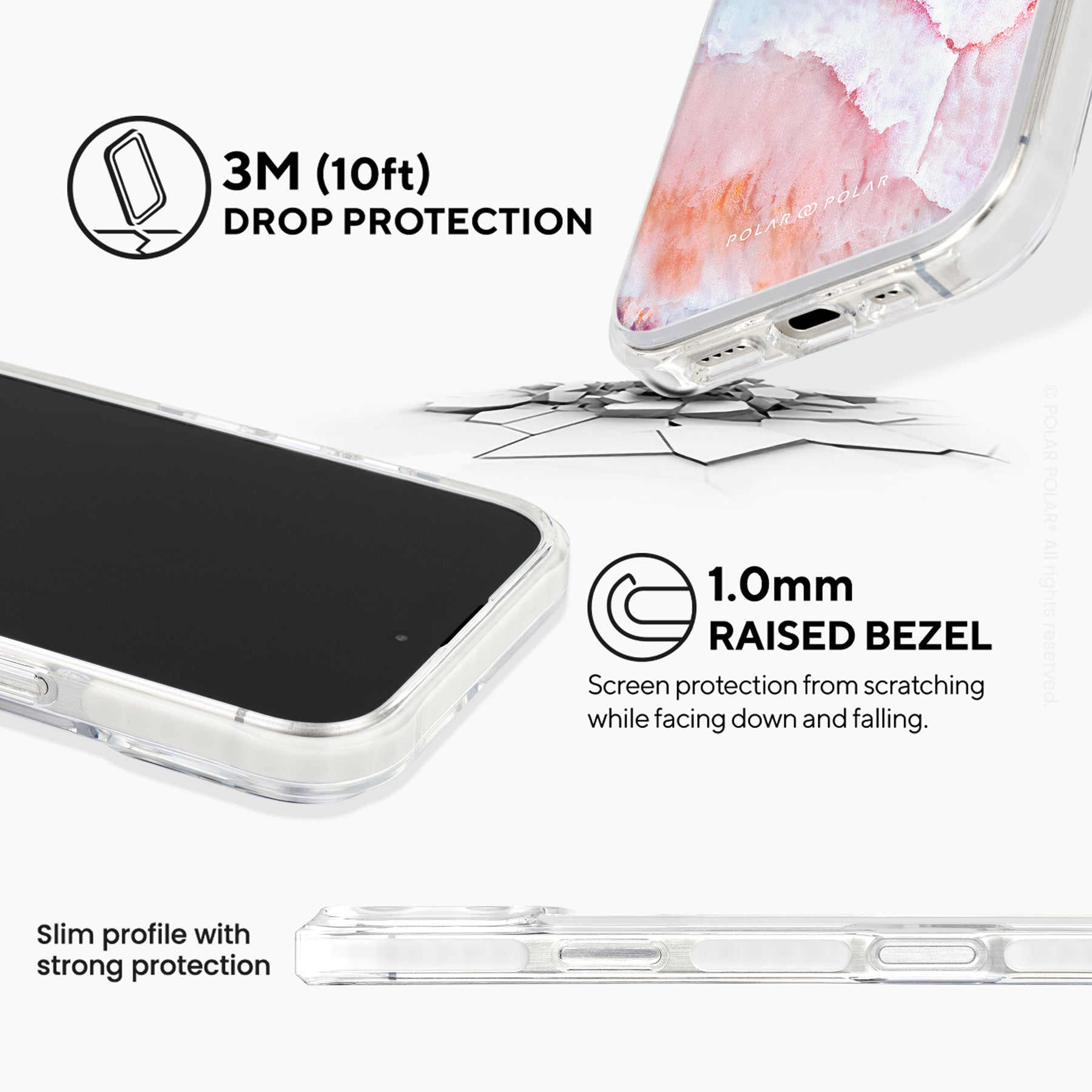 杏色海岸 - iPhone 16 Pro 透明邊防摔 MagSafe 手機殼