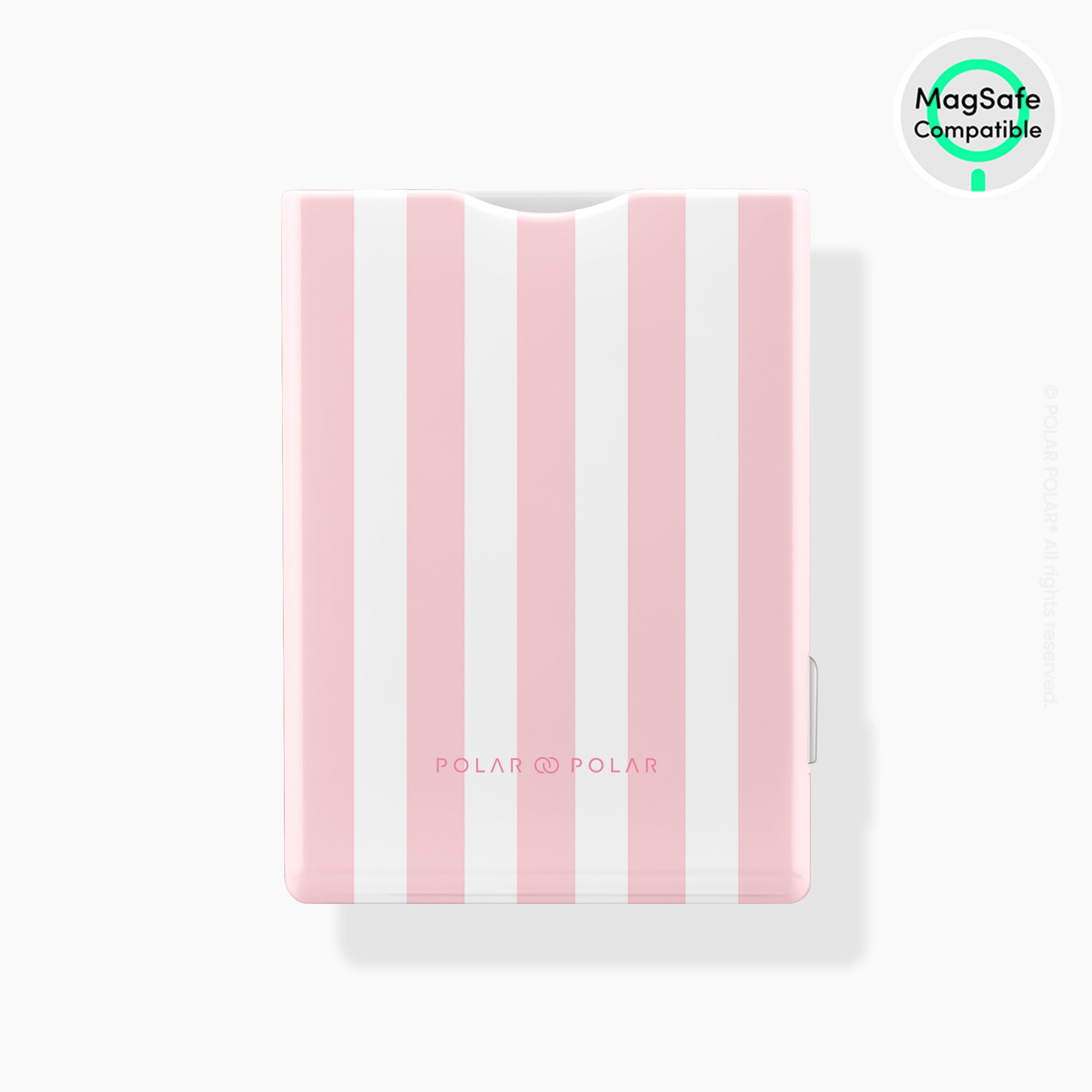 Baby Pink Stripe MagSafe Wallet