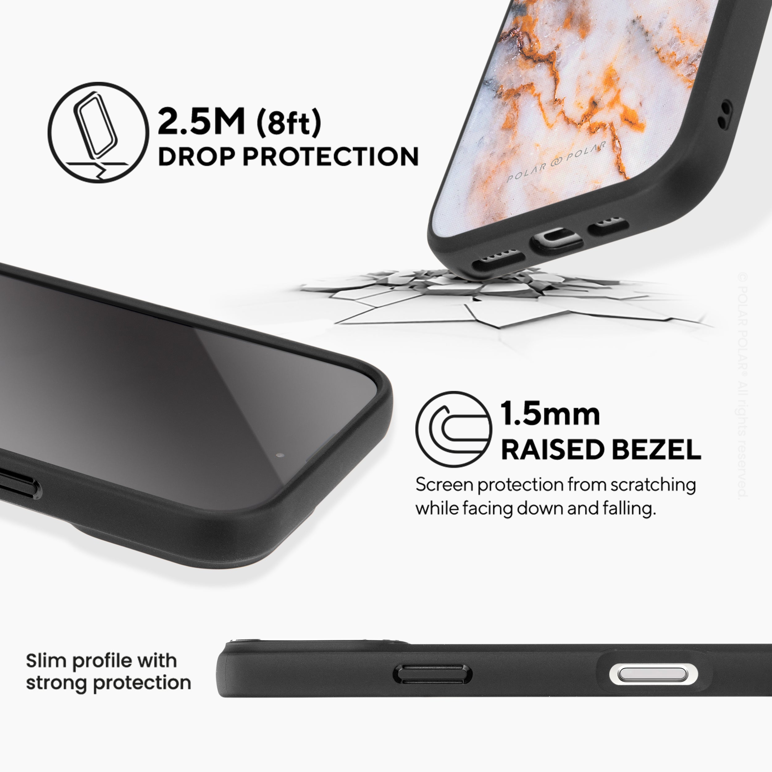 Coffee Cream - iPhone 16 Frosted Black Bumper MagSafe Case