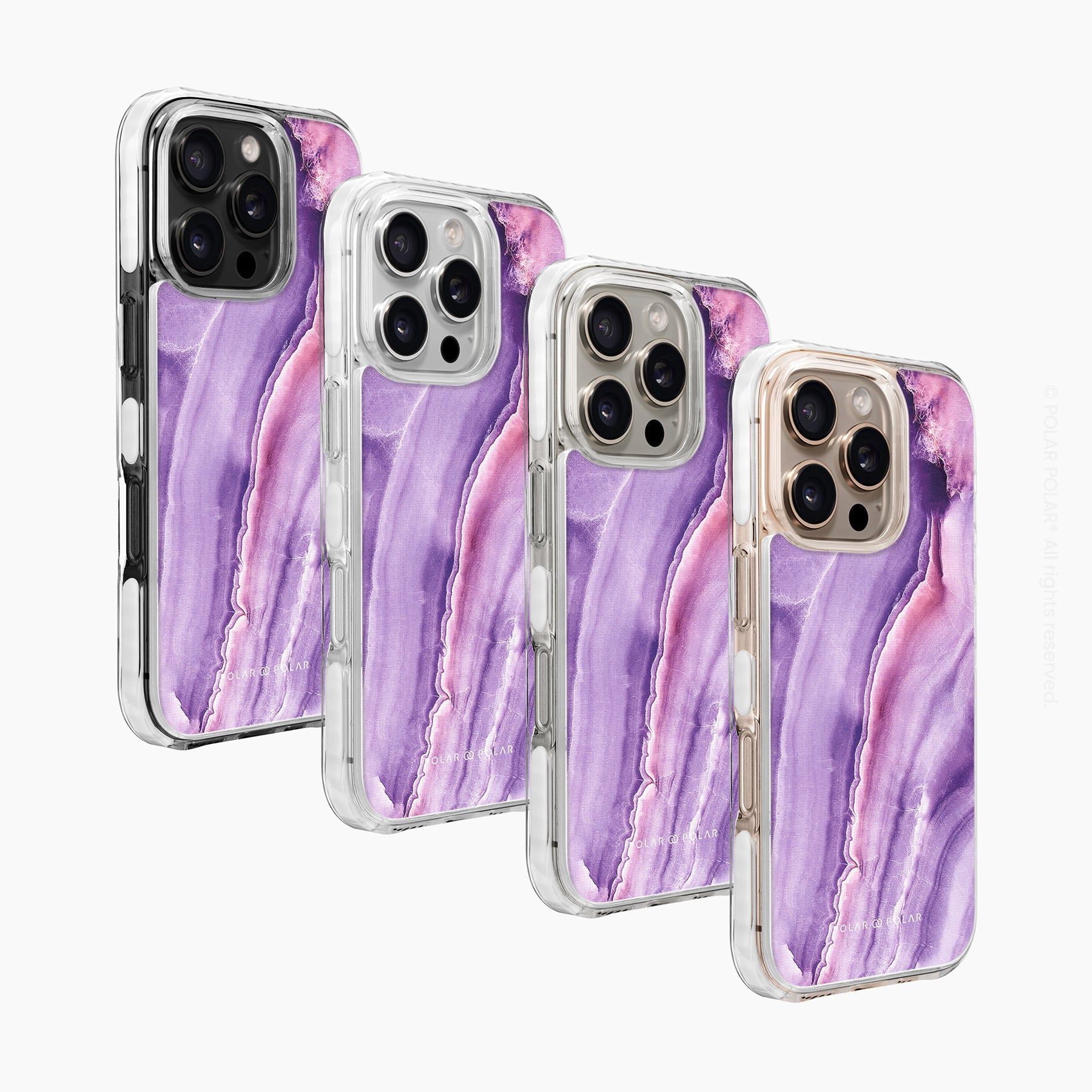 French Violet - iPhone 16 Pro Max Clear Bumper MagSafe Case