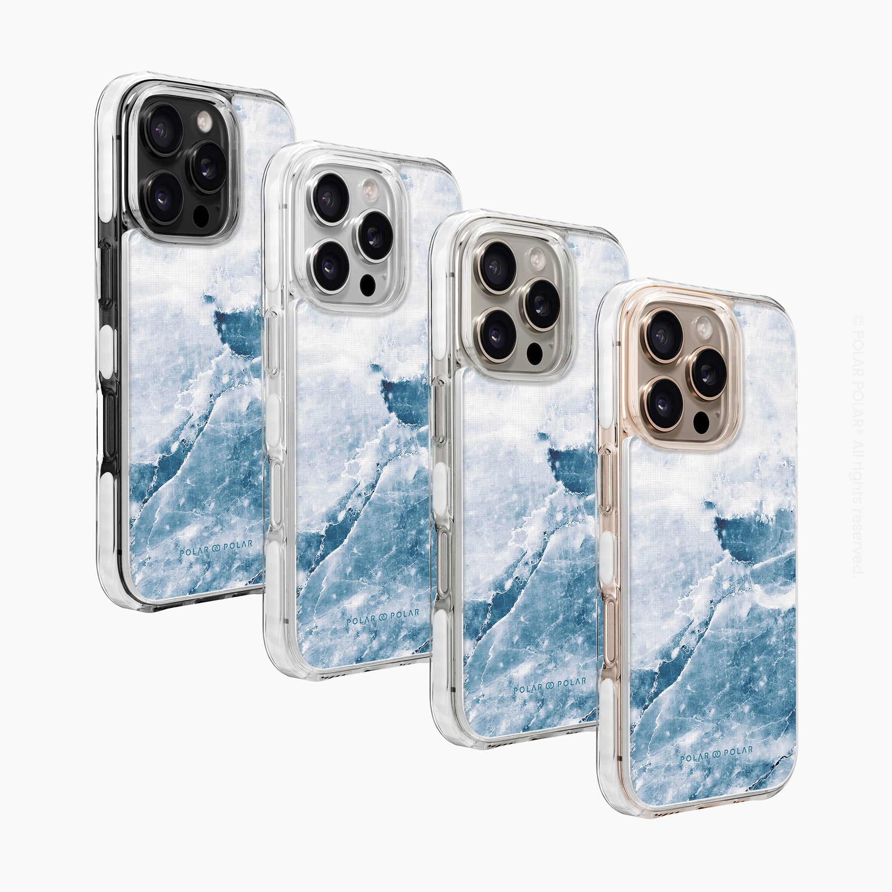 冷灰石紋 - iPhone 16 Pro Max 透明邊防摔 MagSafe 手機殼
