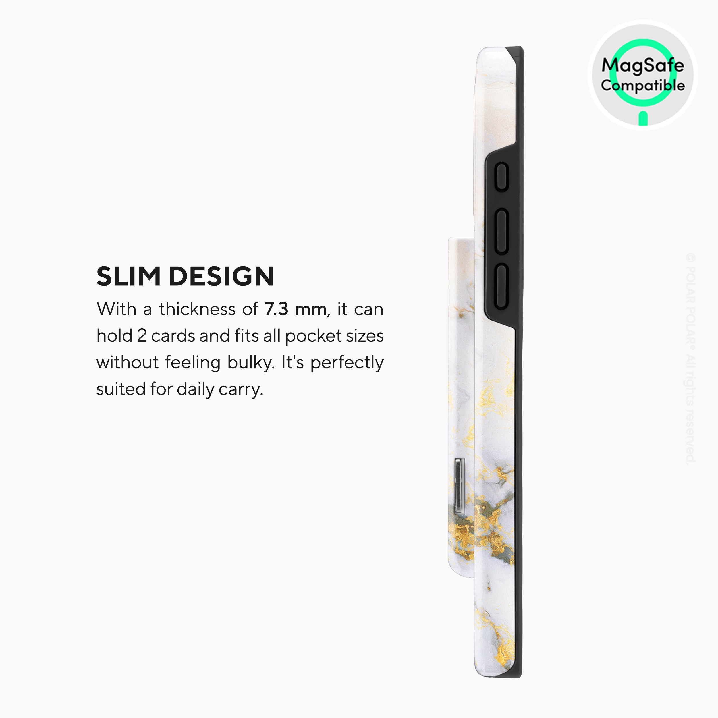 Mist Marble MagSafe Wallet