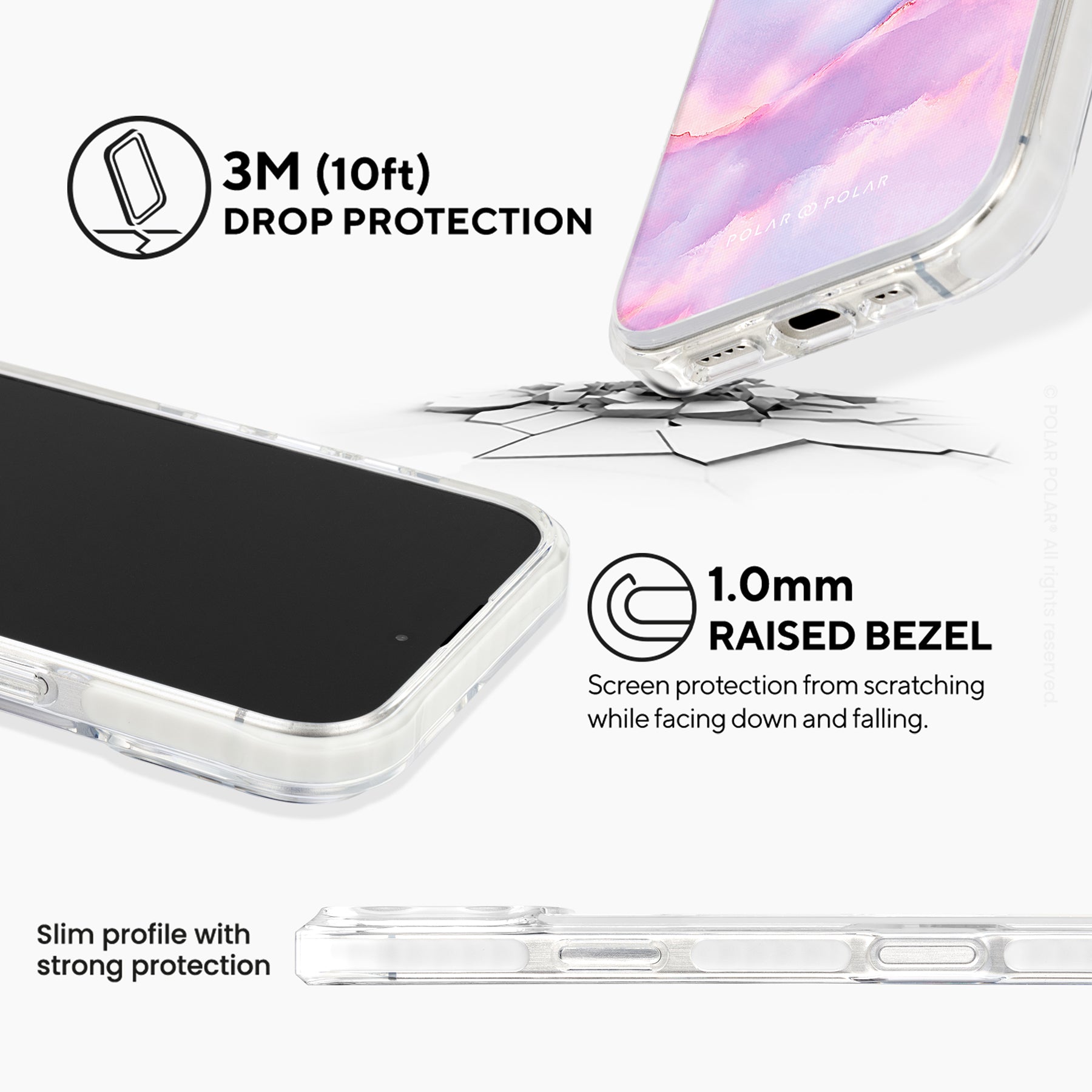 神話天空 - iPhone 16 Pro 透明邊防摔 MagSafe 手機殼