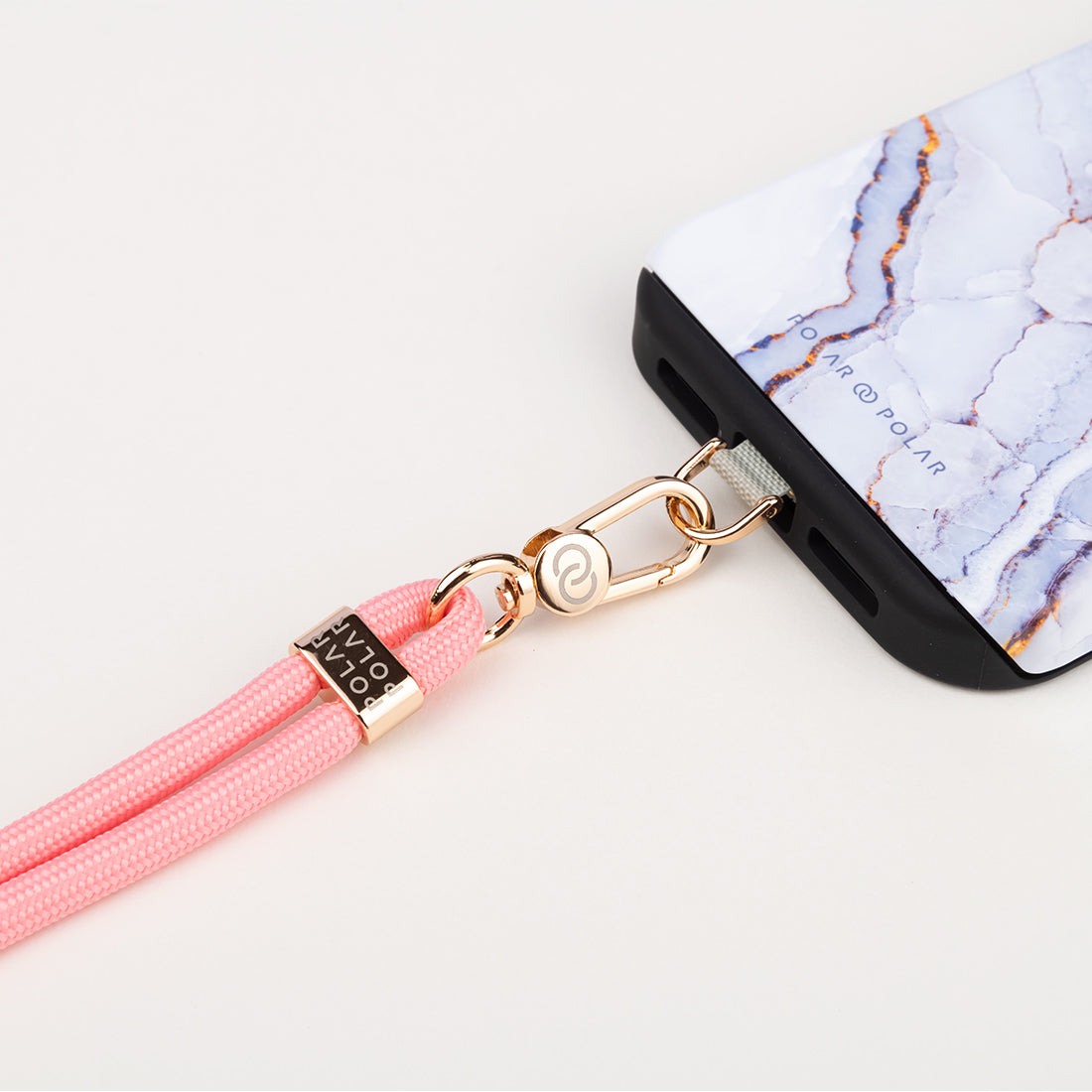 Pink Crossbody Phone Strap with Card