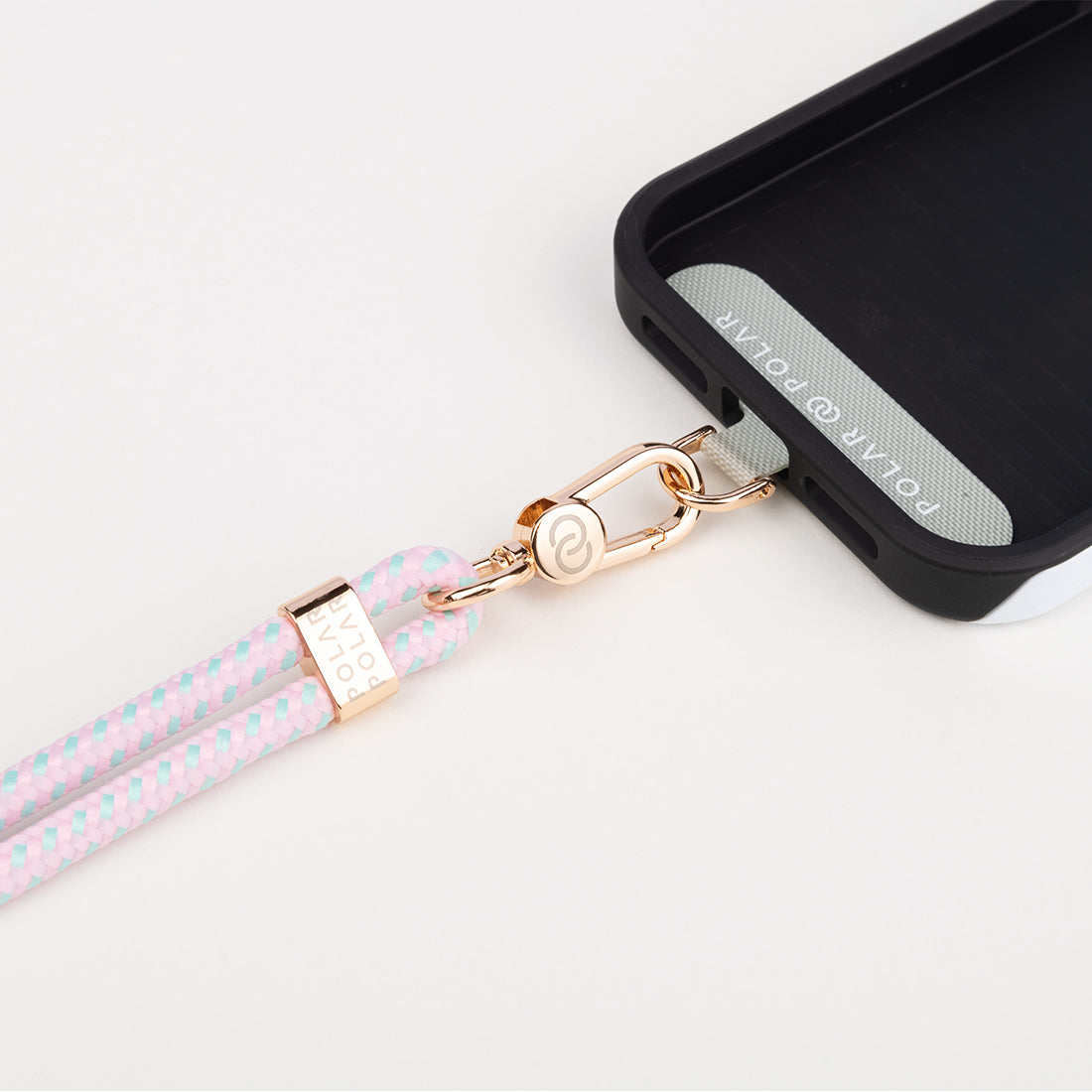 Pink Lake Crossbody Phone Strap with Card