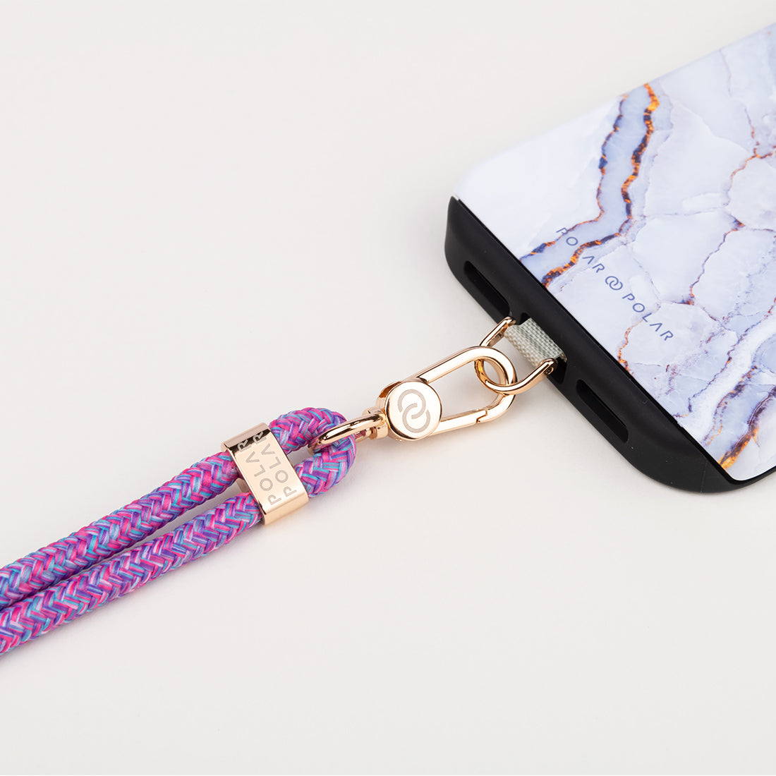 Purple Candy Crossbody Phone Strap with Card