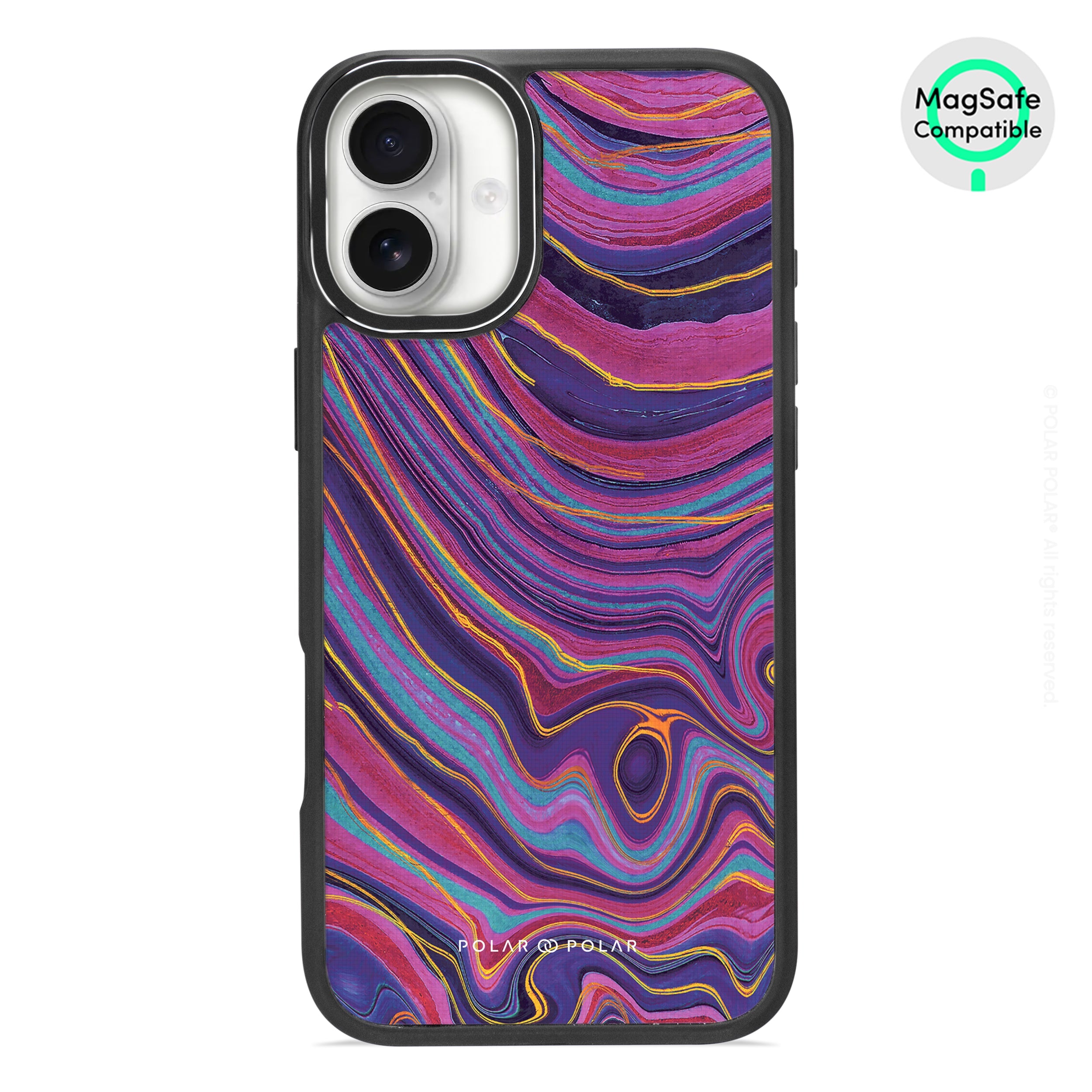 Rhythm in the Desert - iPhone 16 Plus Frosted Black Bumper MagSafe Case