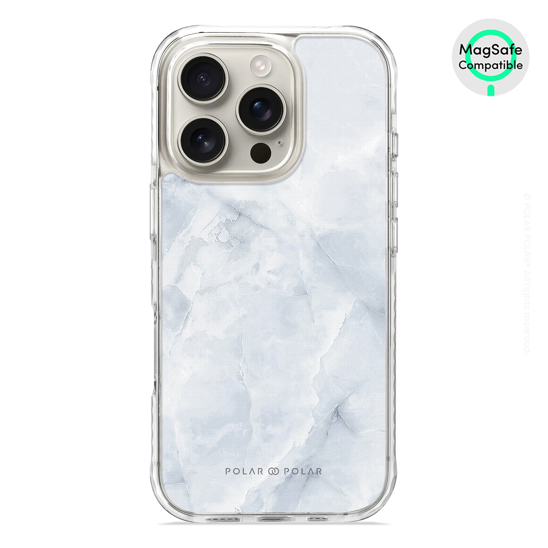 Snow Mountain - iPhone 16 Pro Clear Bumper MagSafe Case