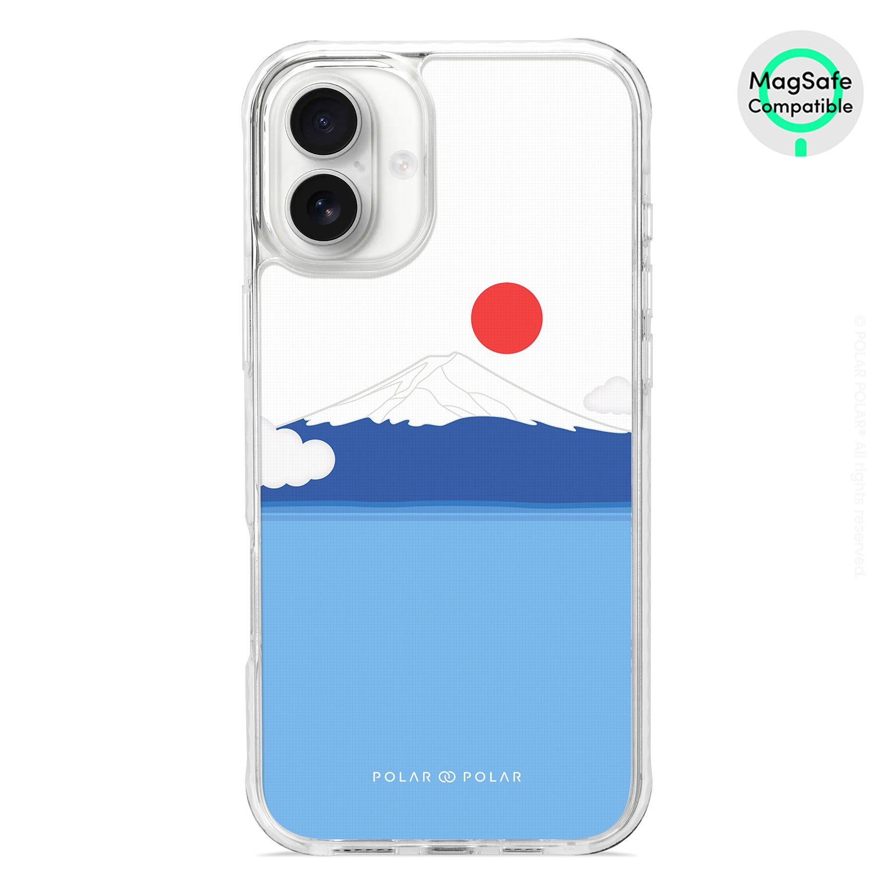 Summer Fujisan - iPhone 16 Plus Clear Bumper MagSafe Case