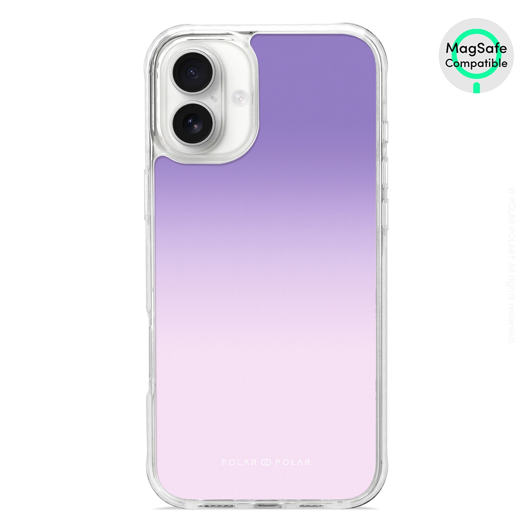 Violet Blue Pastel - iPhone 16 Plus Clear Bumper MagSafe Case