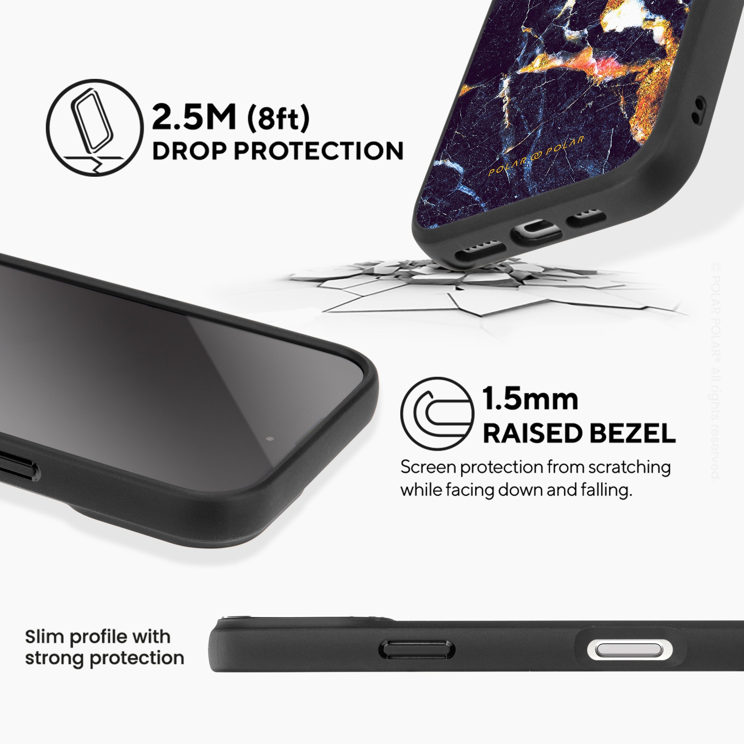 Winter Forest - iPhone 16 Pro Frosted Black Bumper MagSafe Case