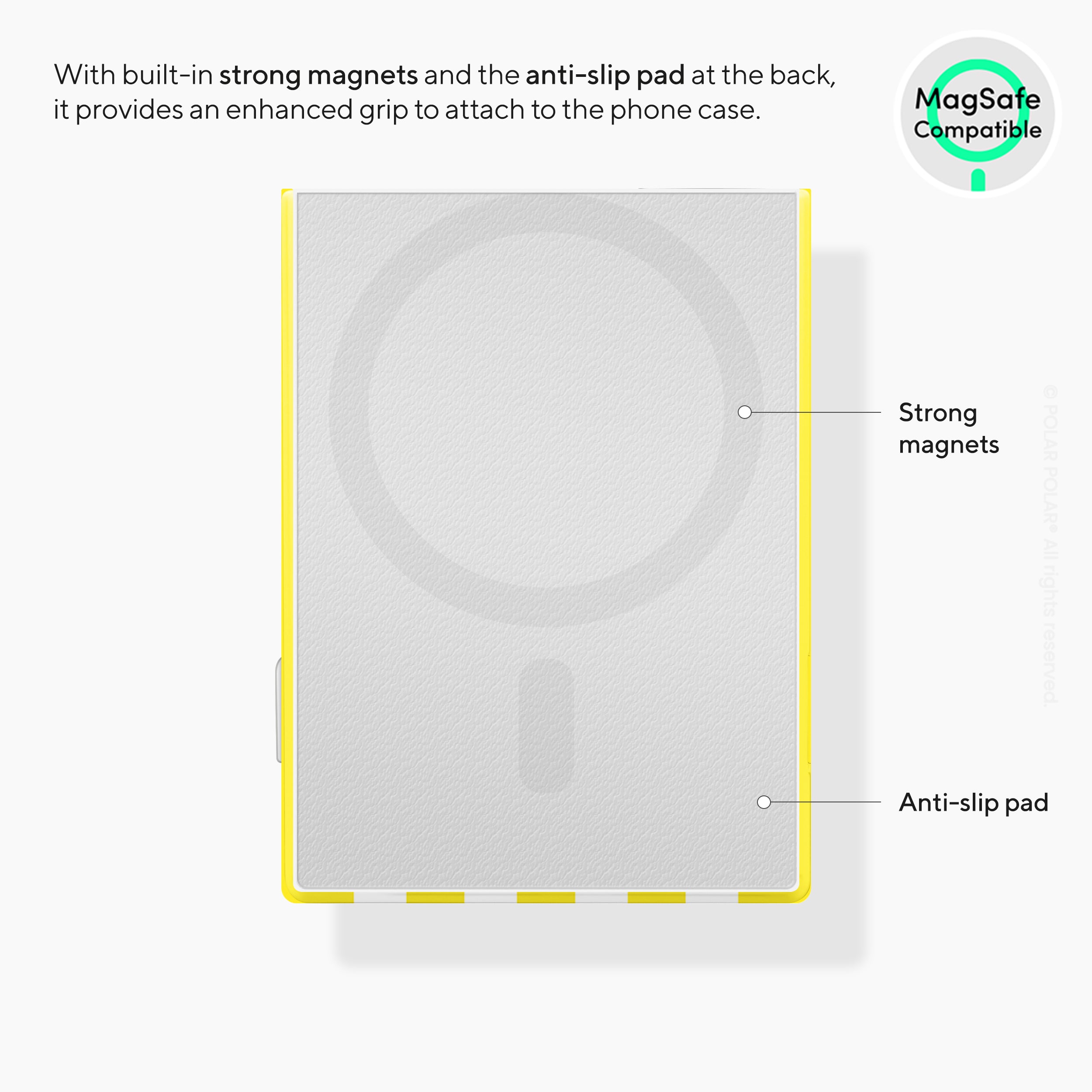 Yellow Stripe MagSafe Wallet