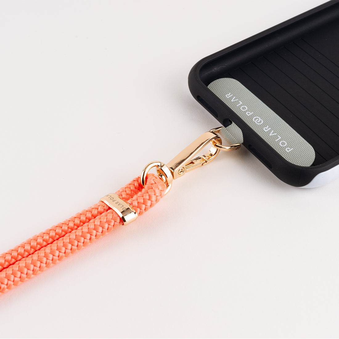 Coral Crossbody Phone Strap with Card