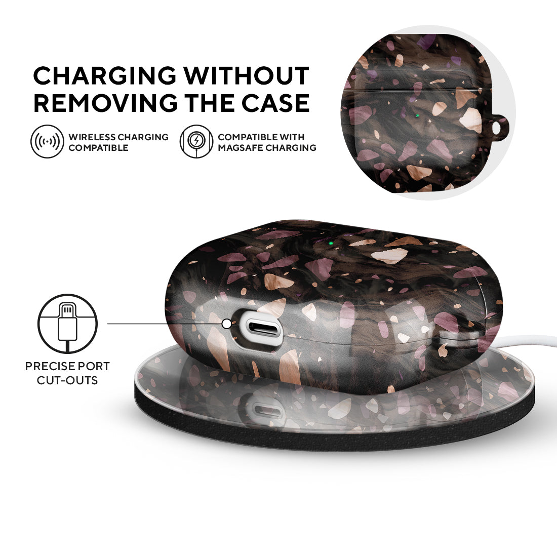 Eminence Terrazzo Gem | Custom AirPods 3 Case