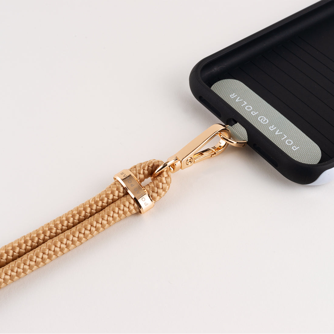 Khaki Crossbody Phone Strap with Card