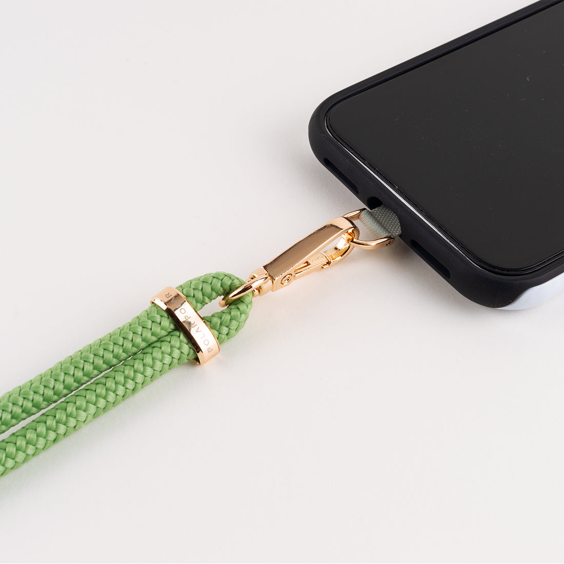 Lime Crossbody Phone Strap with Card