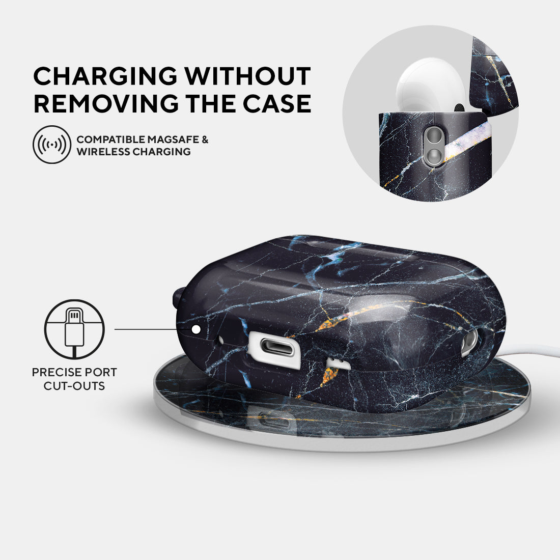 Midnight Marble | AirPods Pro 2 Case
