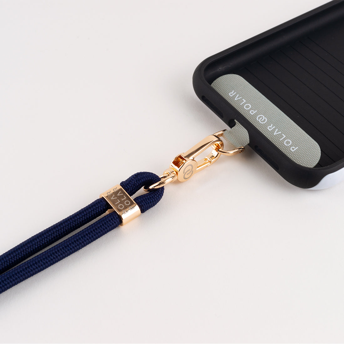 Navy Crossbody Phone Strap with Card