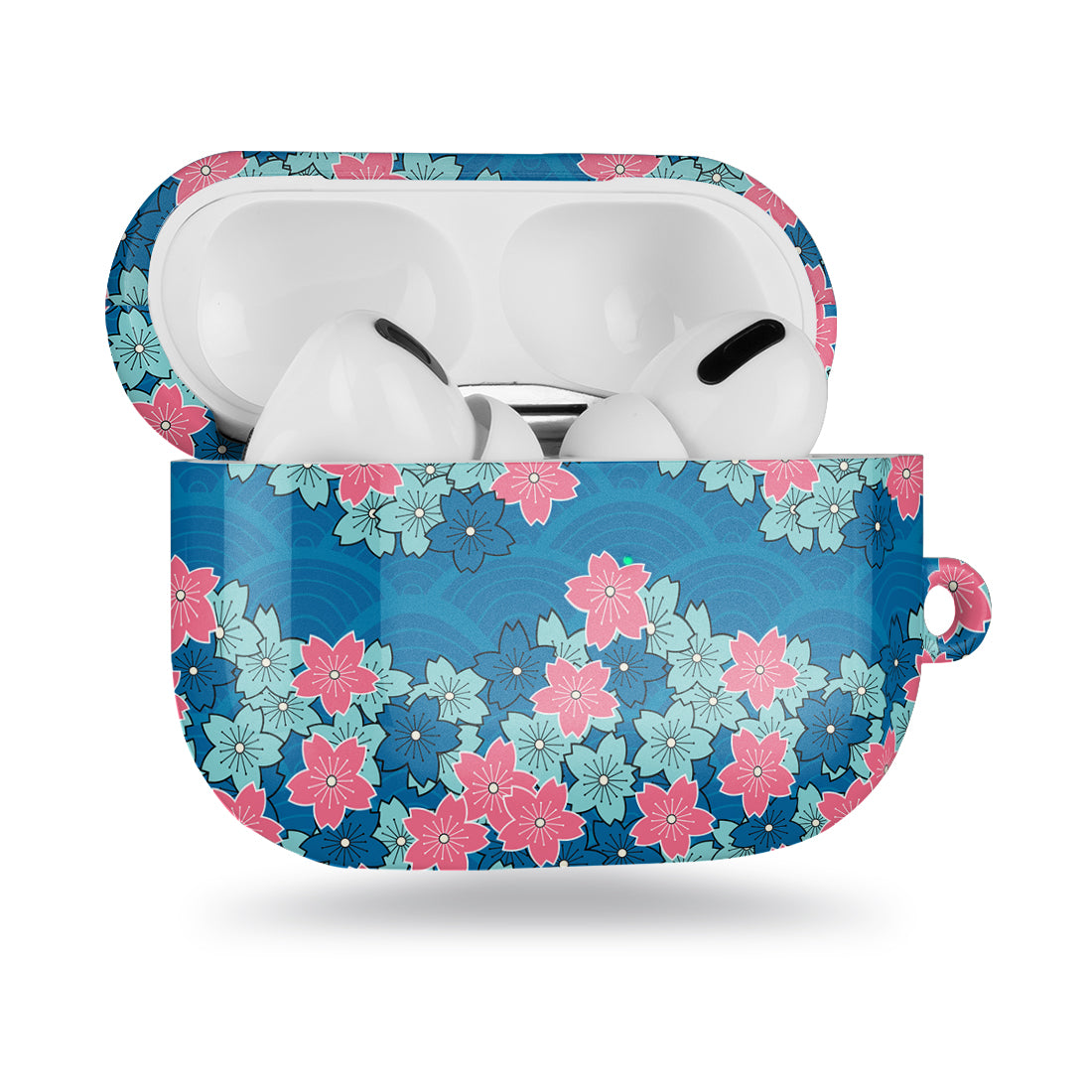 Navy Sakura Wave | AirPods Pro Case