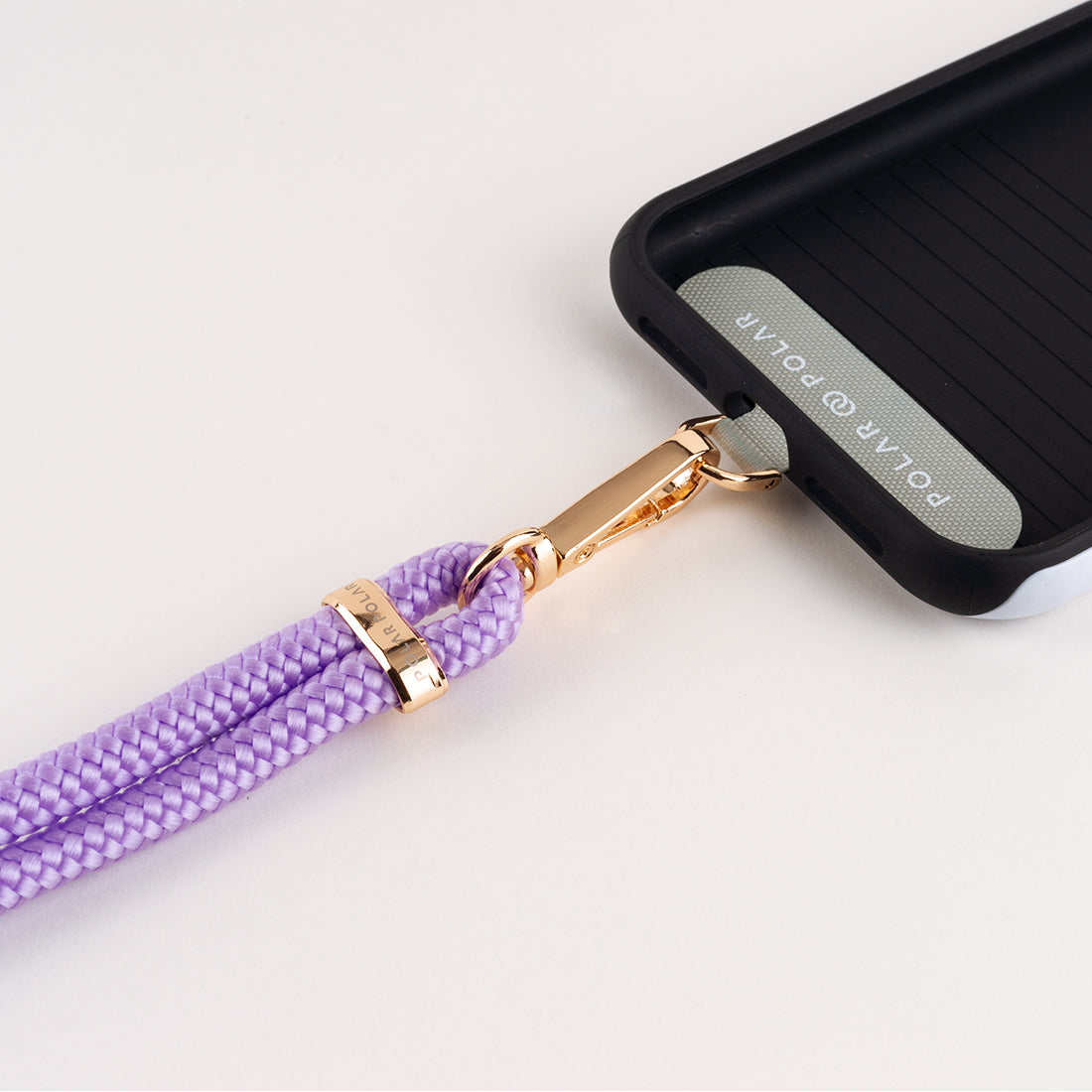 Purple Crossbody Phone Strap with Card