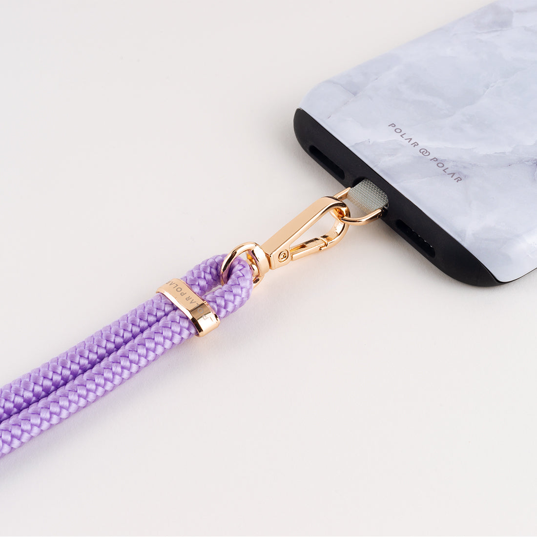 Purple Crossbody Phone Strap with Card