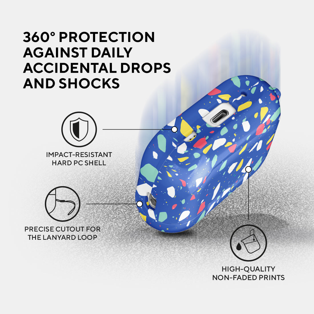 Royal Blue Terrazzo | AirPods Pro 2 Case