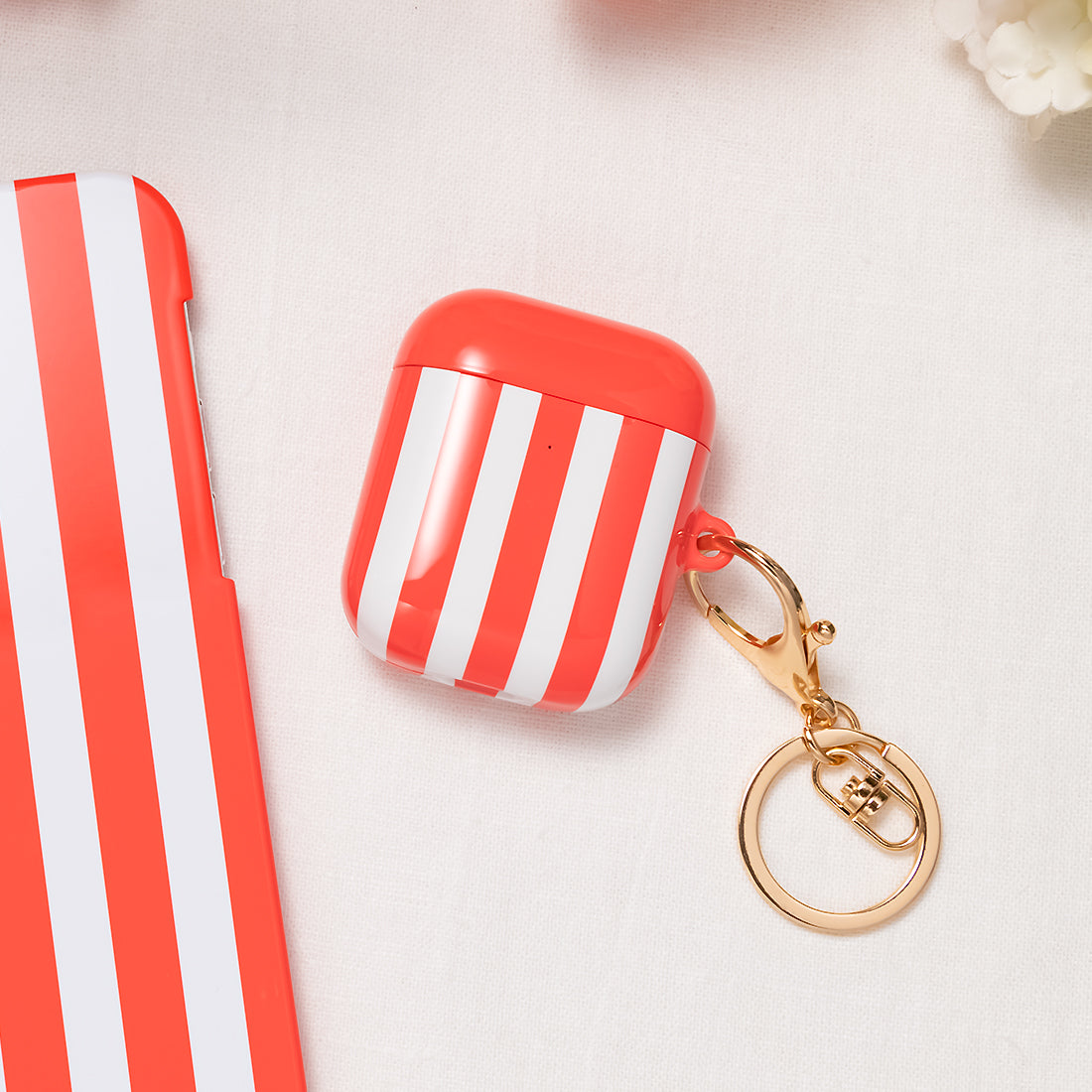 Scarlet Stripe | Custom AirPods Case
