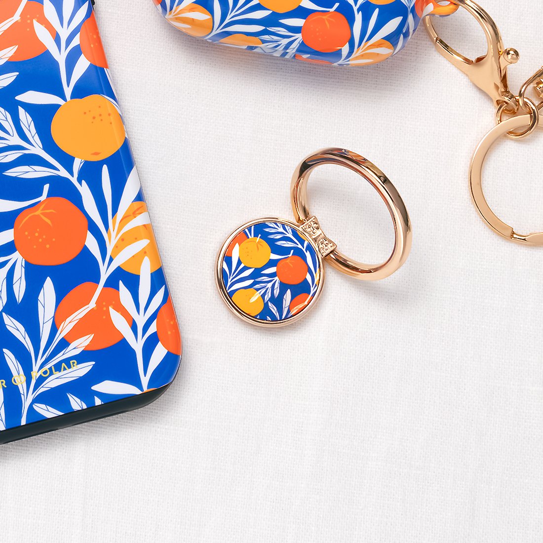 Summer Tangerine | Phone Ring Holder  (Non-MagSafe)