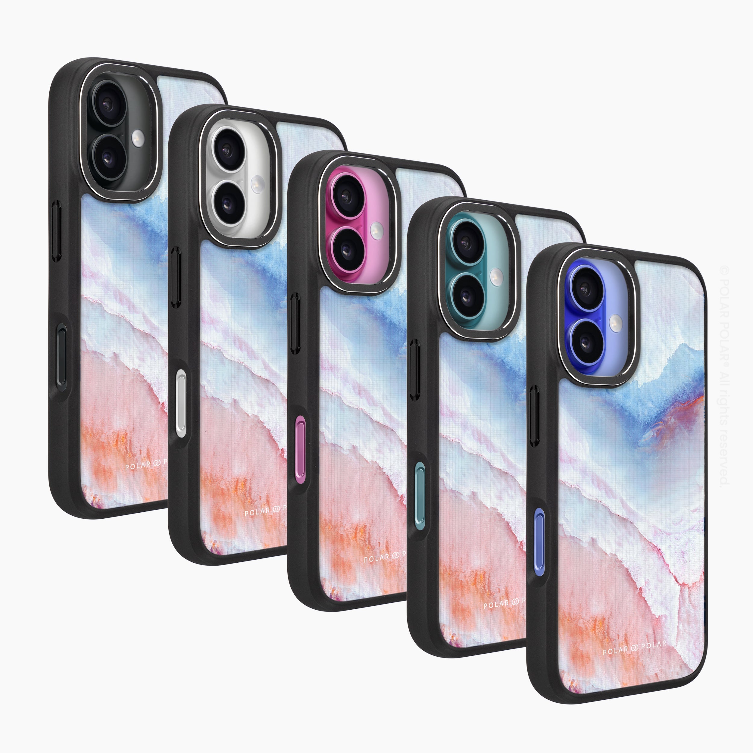 Almond Coast - iPhone 16 Pro Frosted Black Bumper MagSafe Case