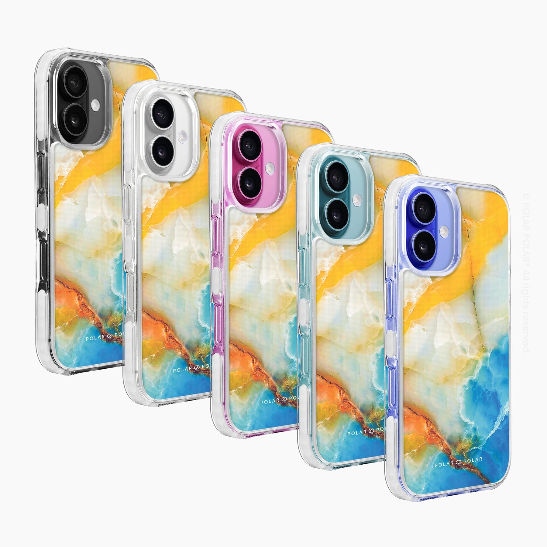 Aqua Sunlight - iPhone 16 Plus Clear Bumper MagSafe Case