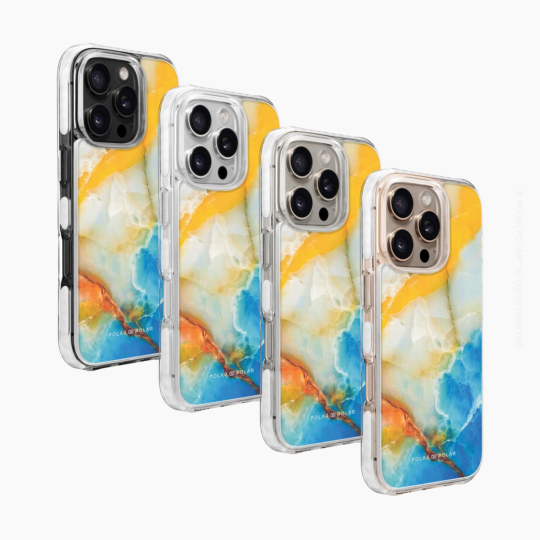Aqua Sunlight - iPhone 16 Pro Max Clear Bumper MagSafe Case