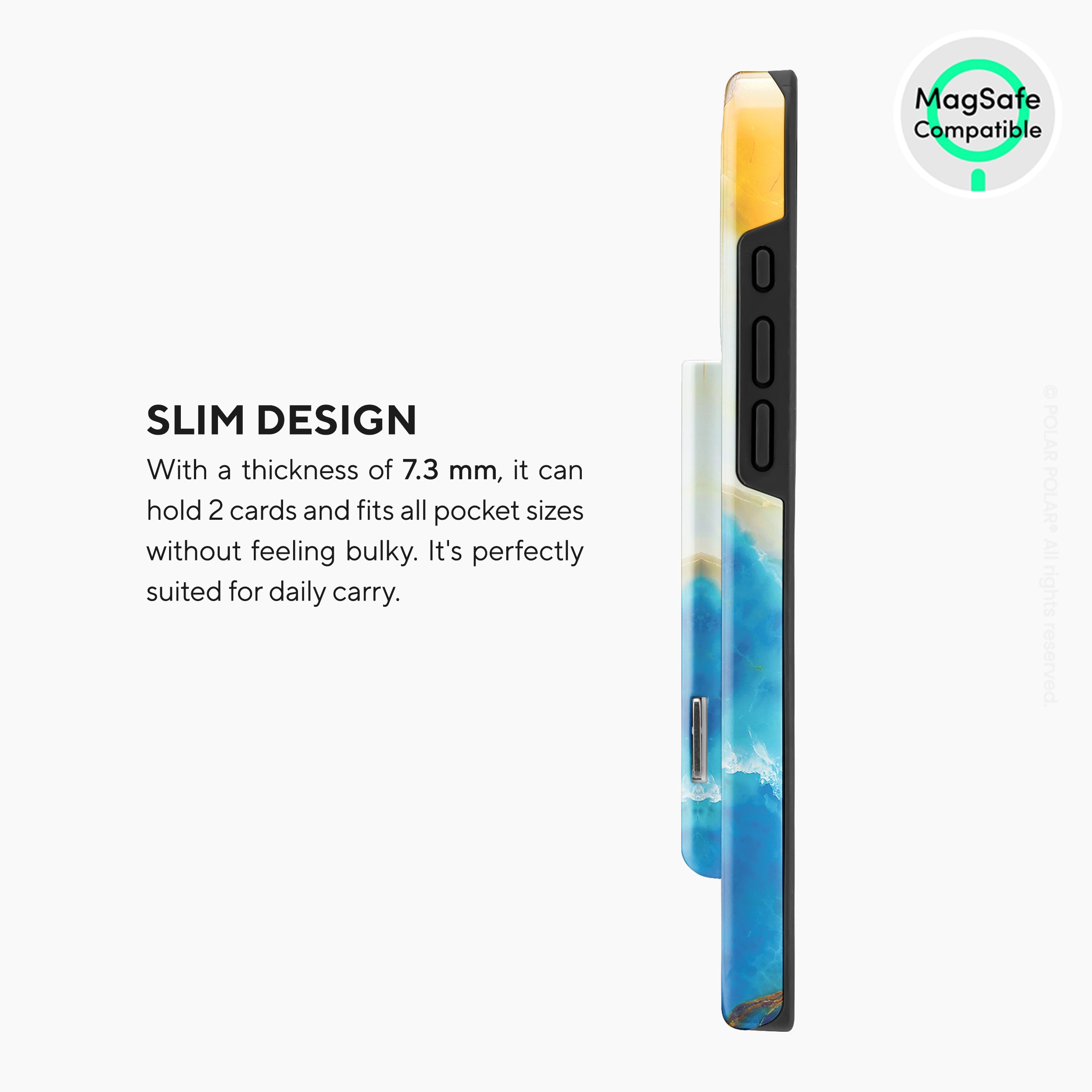 Aqua Sunlight MagSafe Wallet