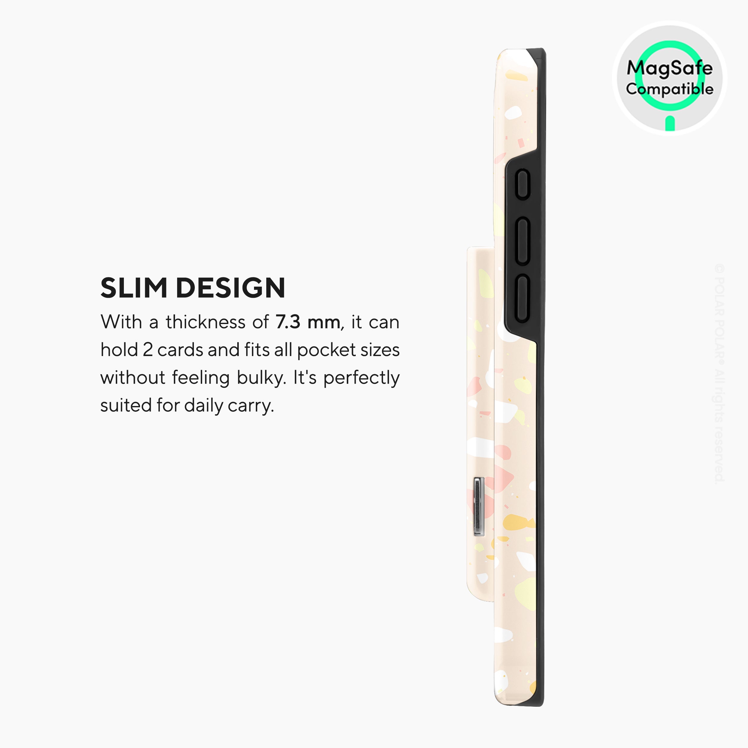 Beige Terrazzo MagSafe Wallet