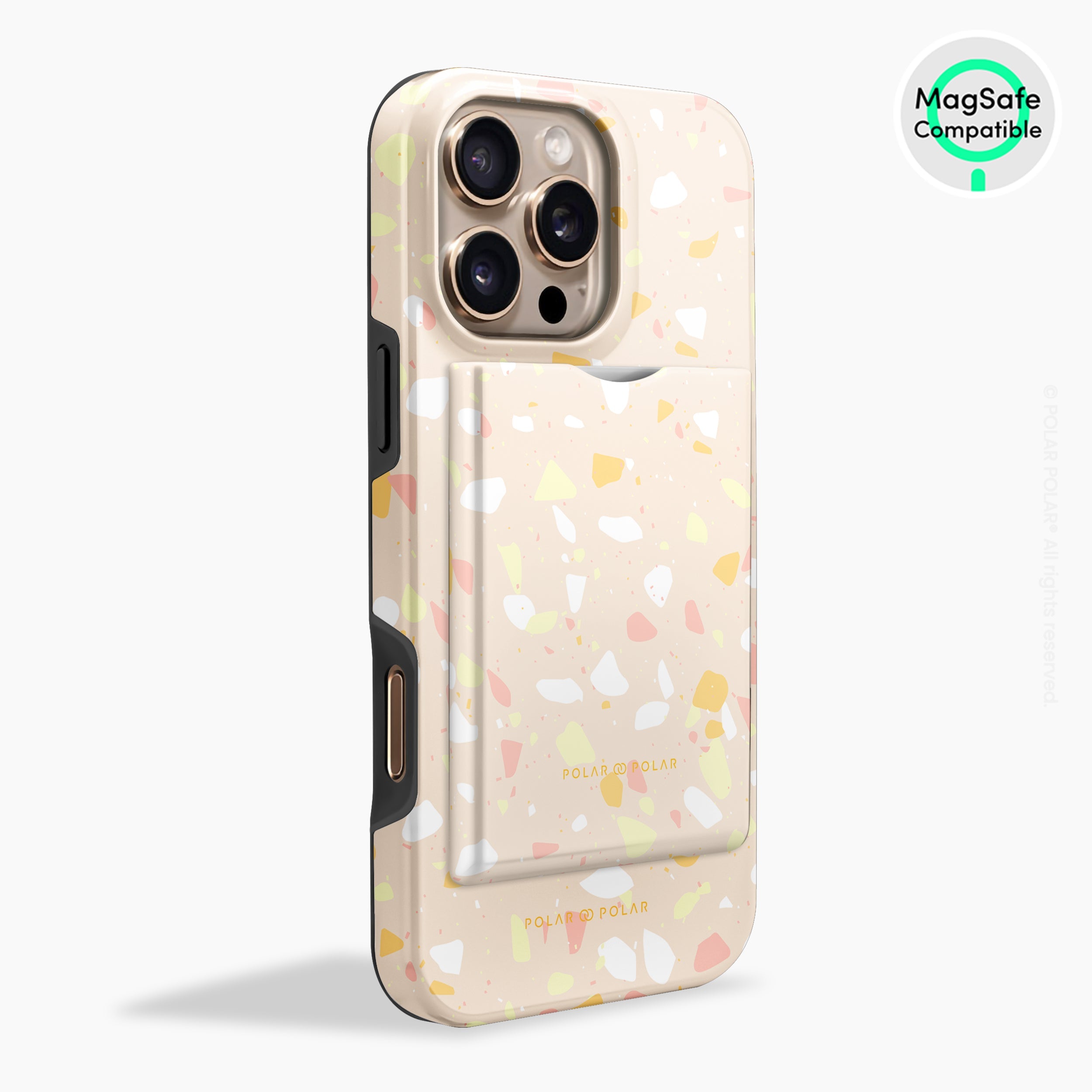 Beige Terrazzo MagSafe Wallet