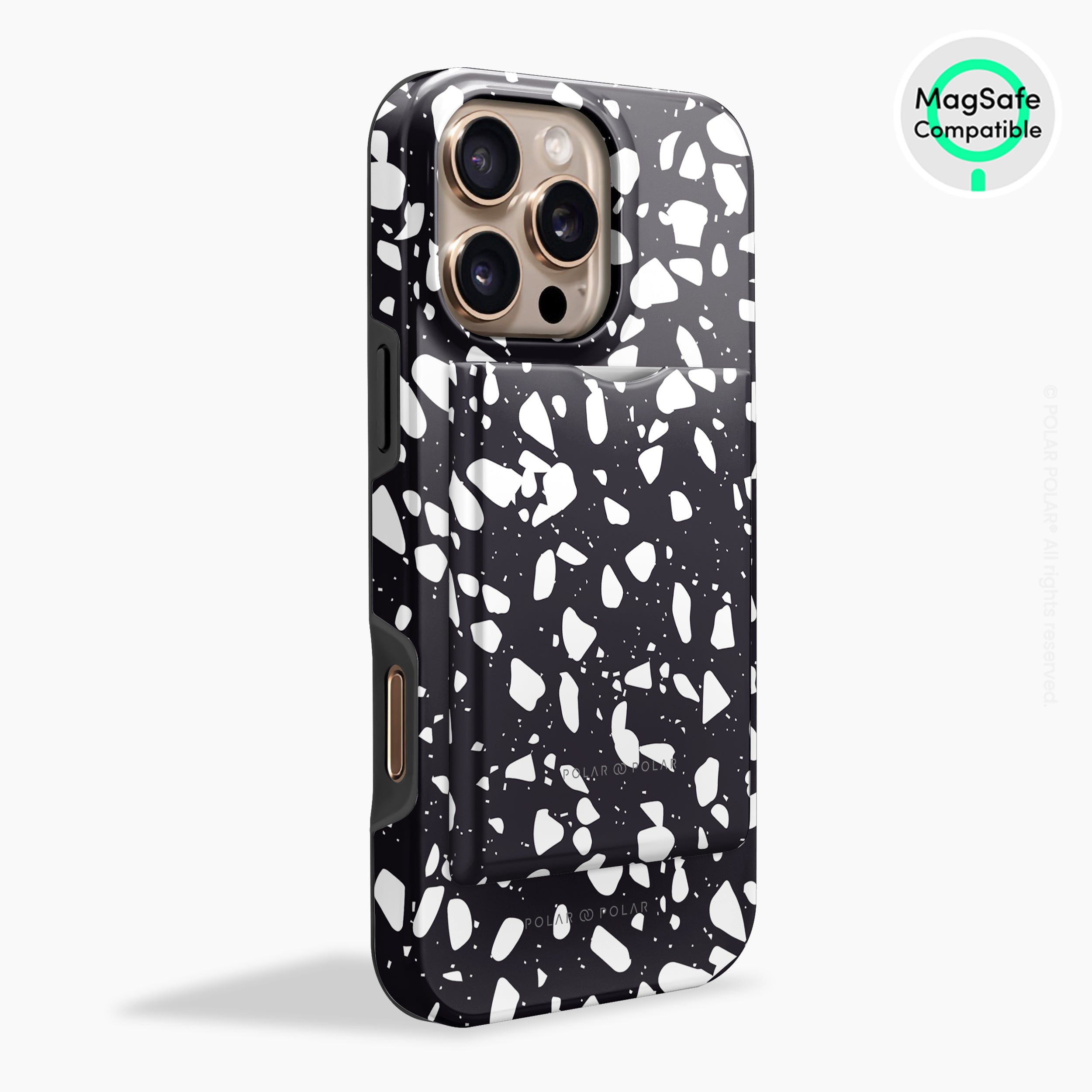 Black Rocky Road Terrazzo MagSafe Wallet