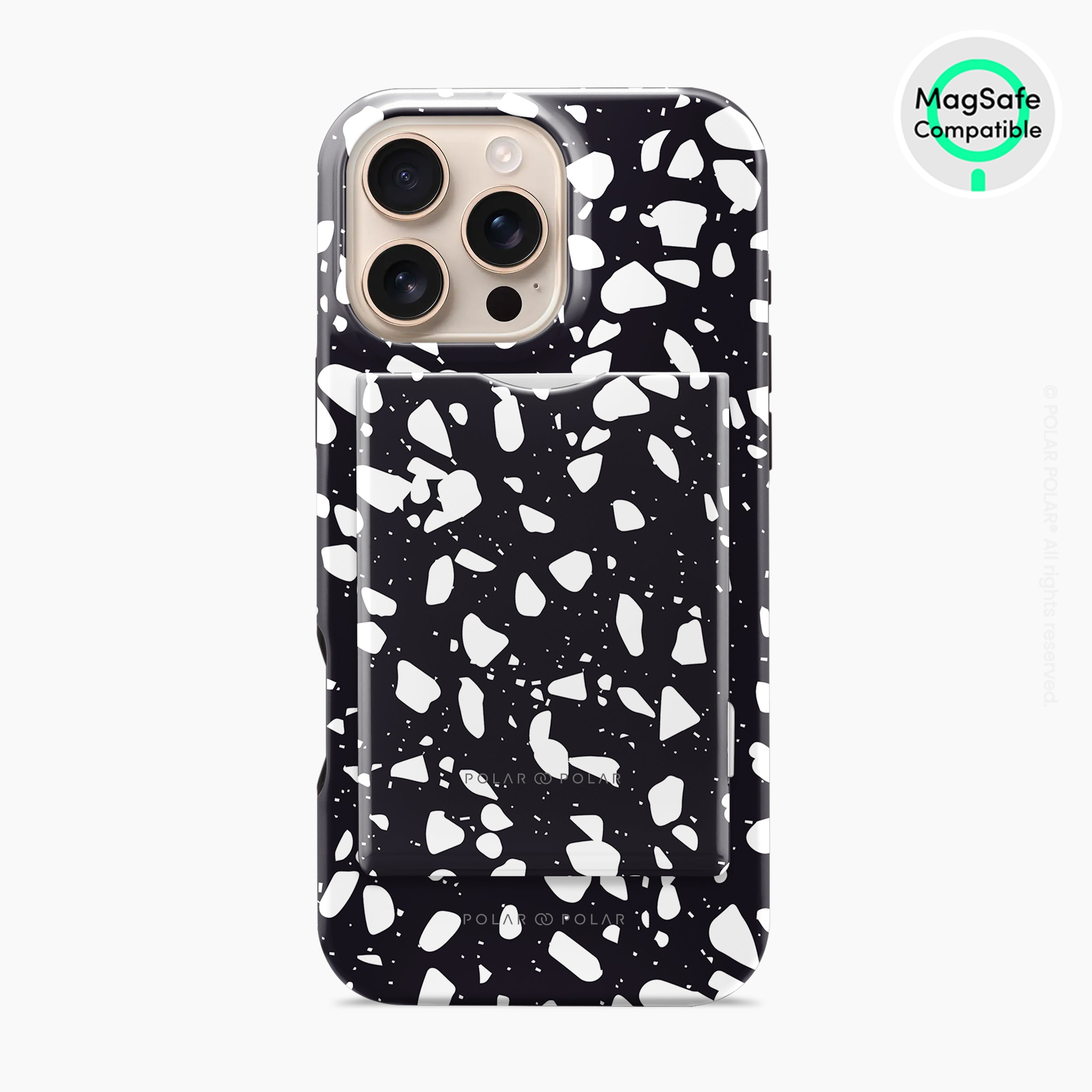 Black Rocky Road Terrazzo MagSafe Wallet