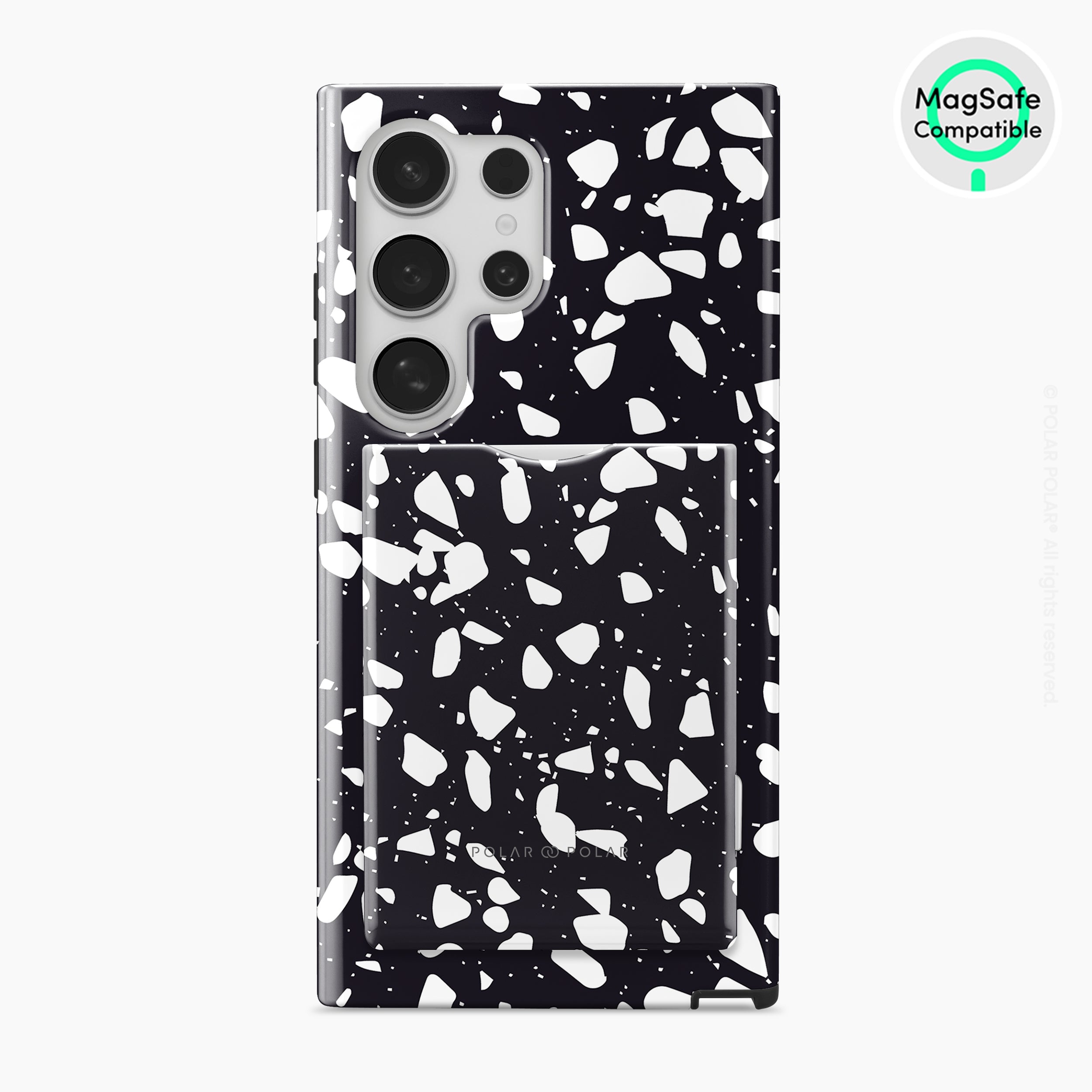 Black Rocky Road Terrazzo MagSafe Wallet