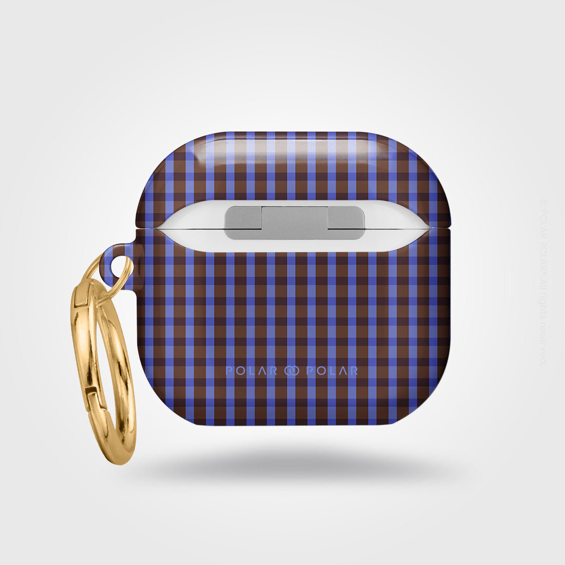 Brown Blue Gingham - AirPods 4 Case