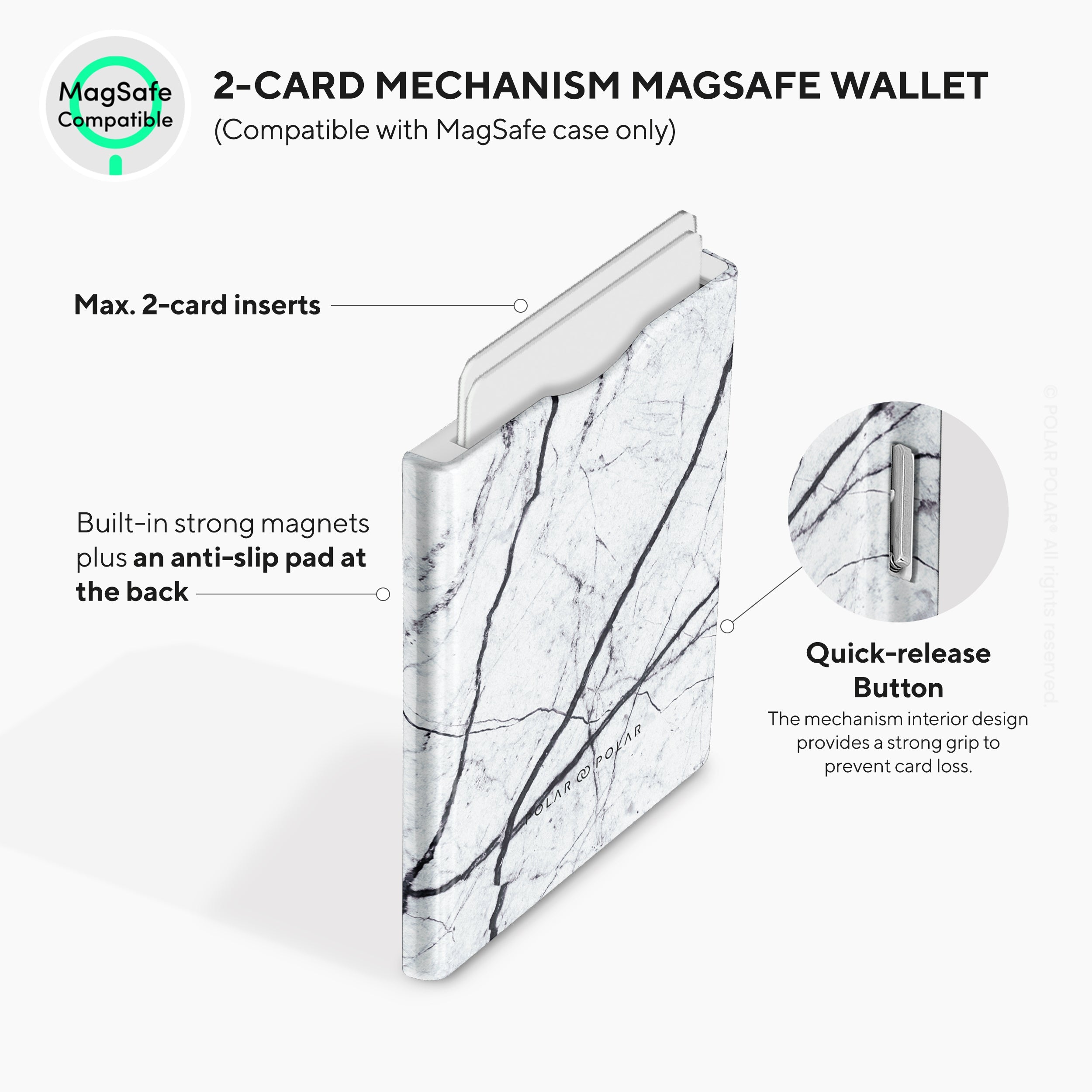 Classic White MagSafe Wallet