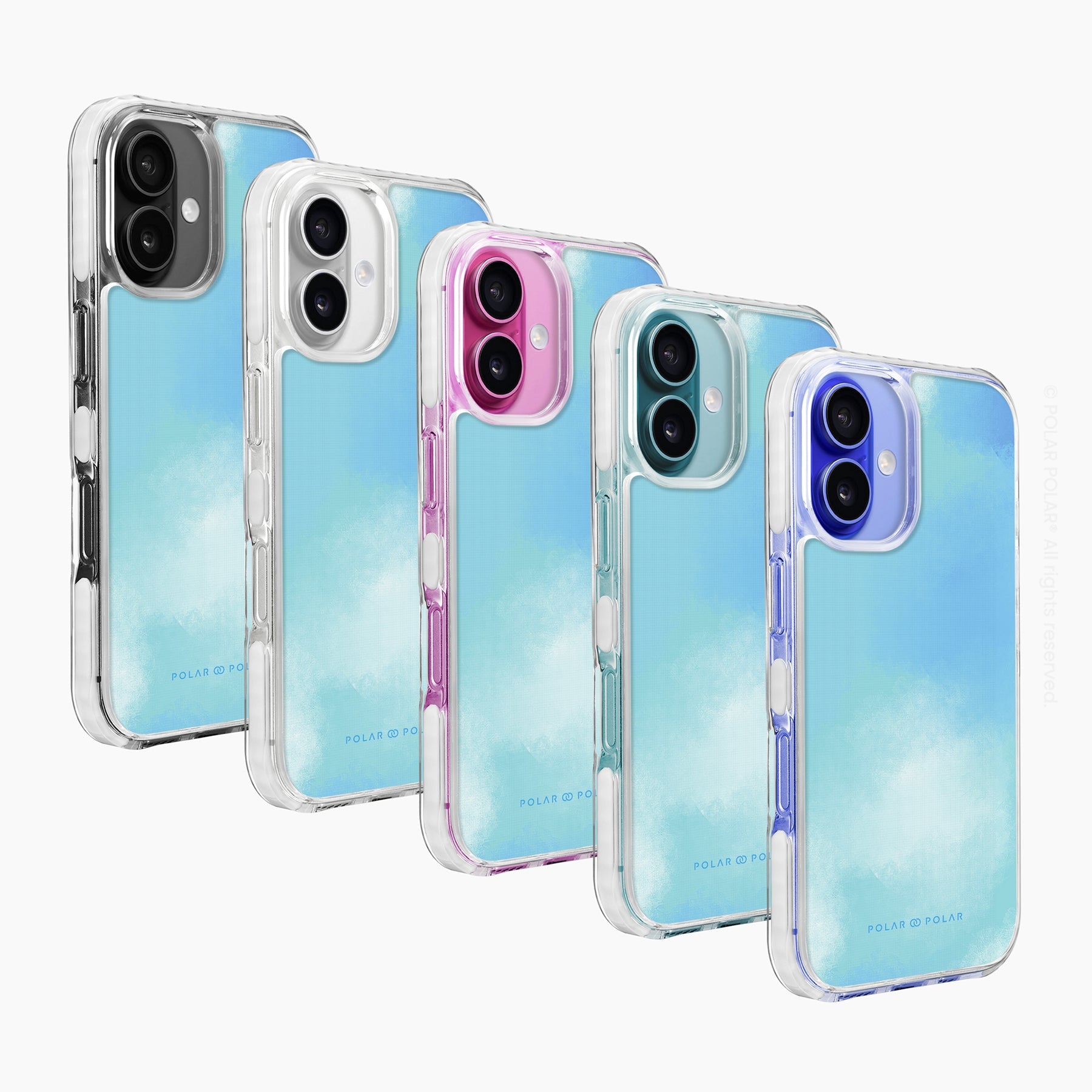 Clouds in Spring - iPhone 16 Plus Clear Bumper MagSafe Case