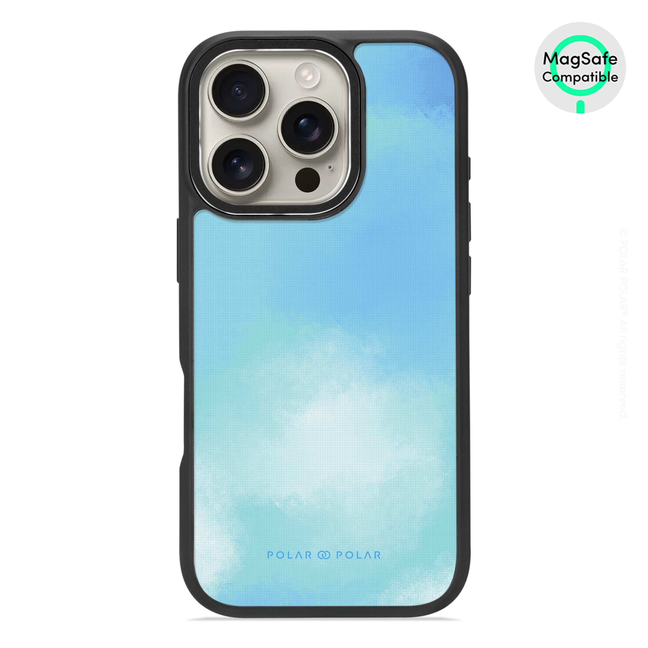 Clouds in Spring - iPhone 16 Pro Frosted Black Bumper MagSafe Case