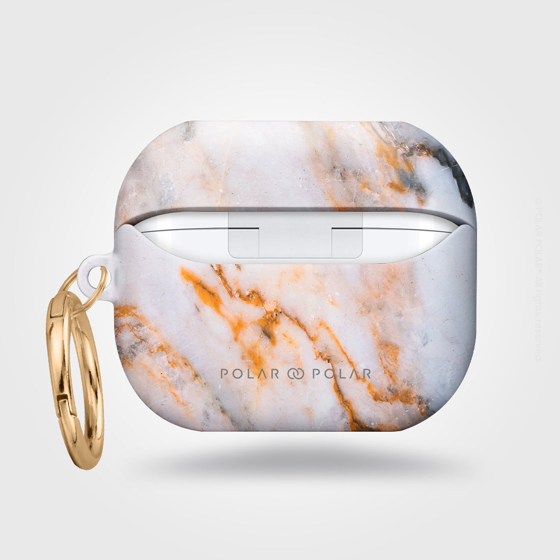 Marble Samsung Galaxy Buds3 Pro Case - Coffee Cream cute and personalisable Buds3 Pro Case - POLAR POLAR
