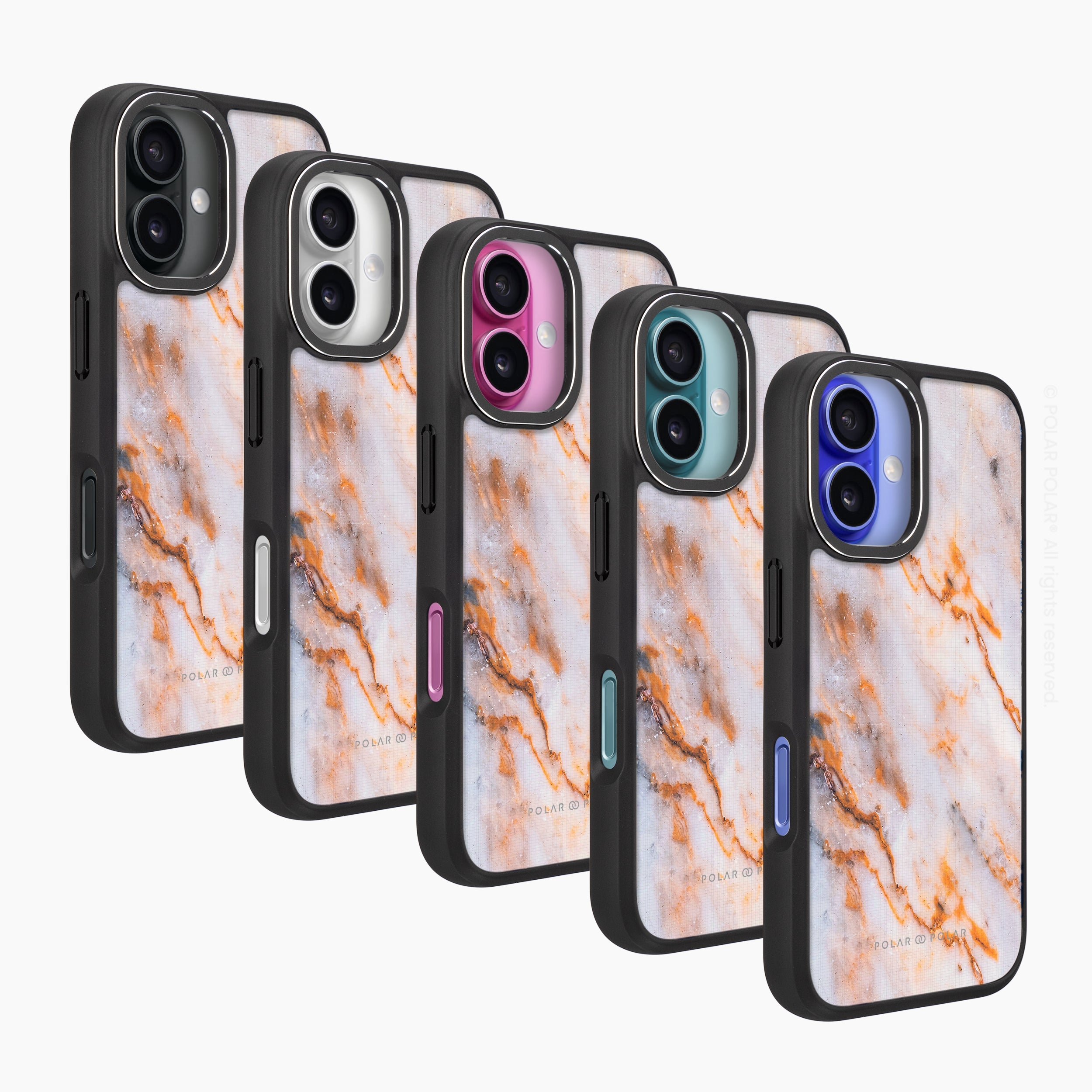 Coffee Cream - iPhone 16 Frosted Black Bumper MagSafe Case