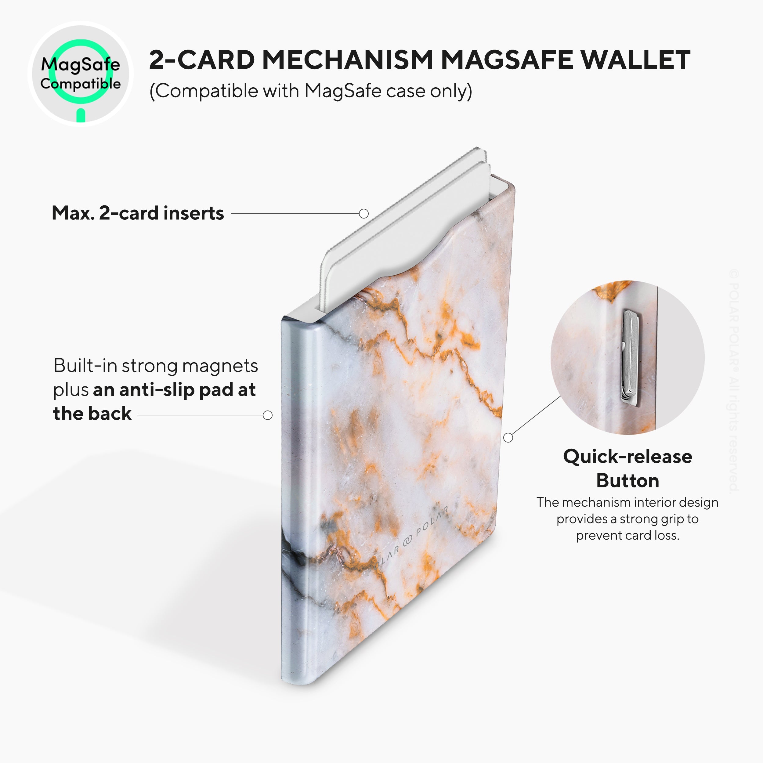 Coffee Cream MagSafe Wallet