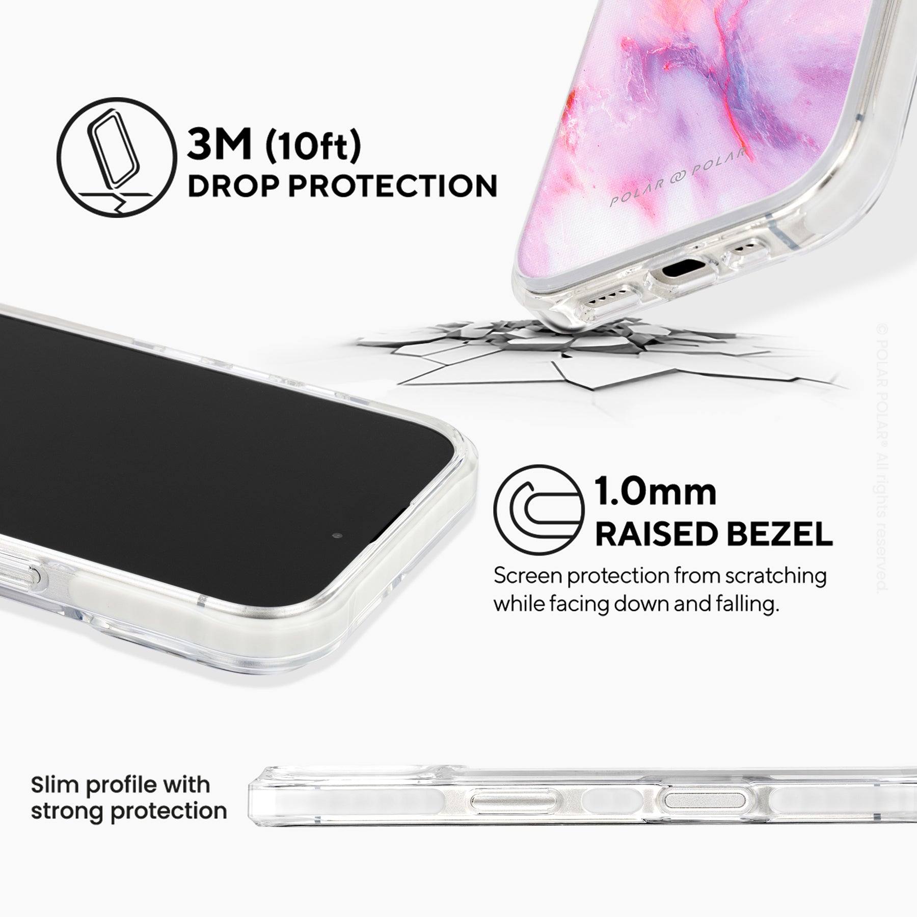 Cotton Candy - iPhone 16 Clear Bumper MagSafe Case