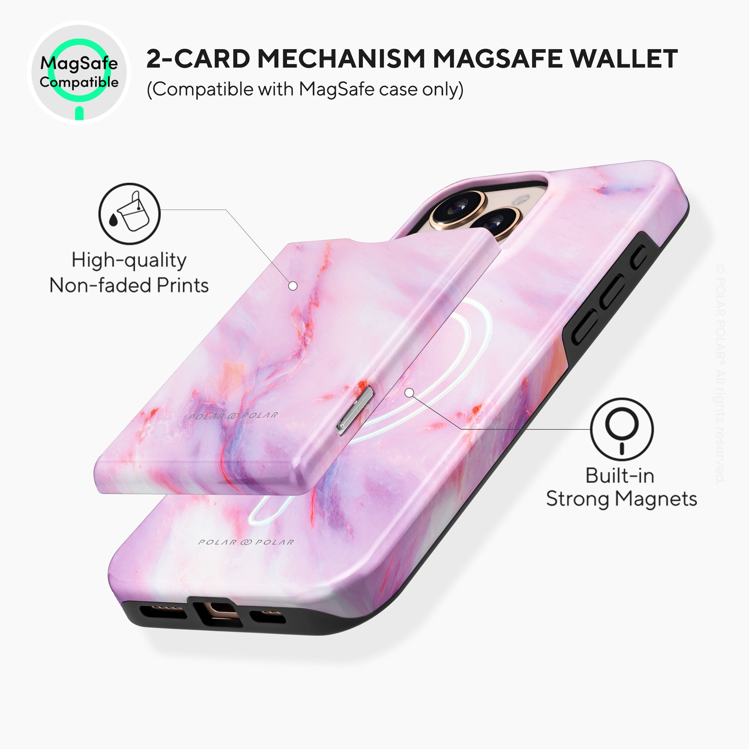Cotton Candy MagSafe Wallet