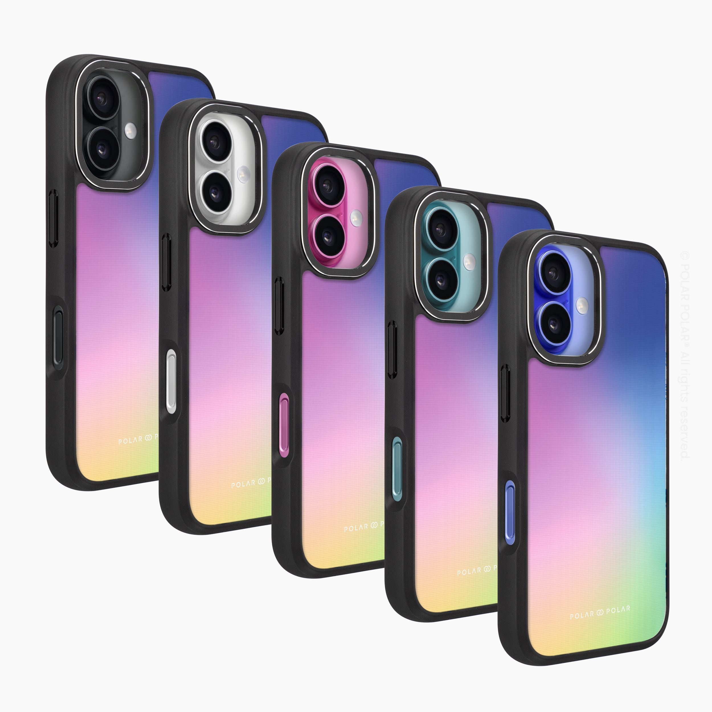 Daydream Holo - iPhone 16 Frosted Black Bumper MagSafe Case