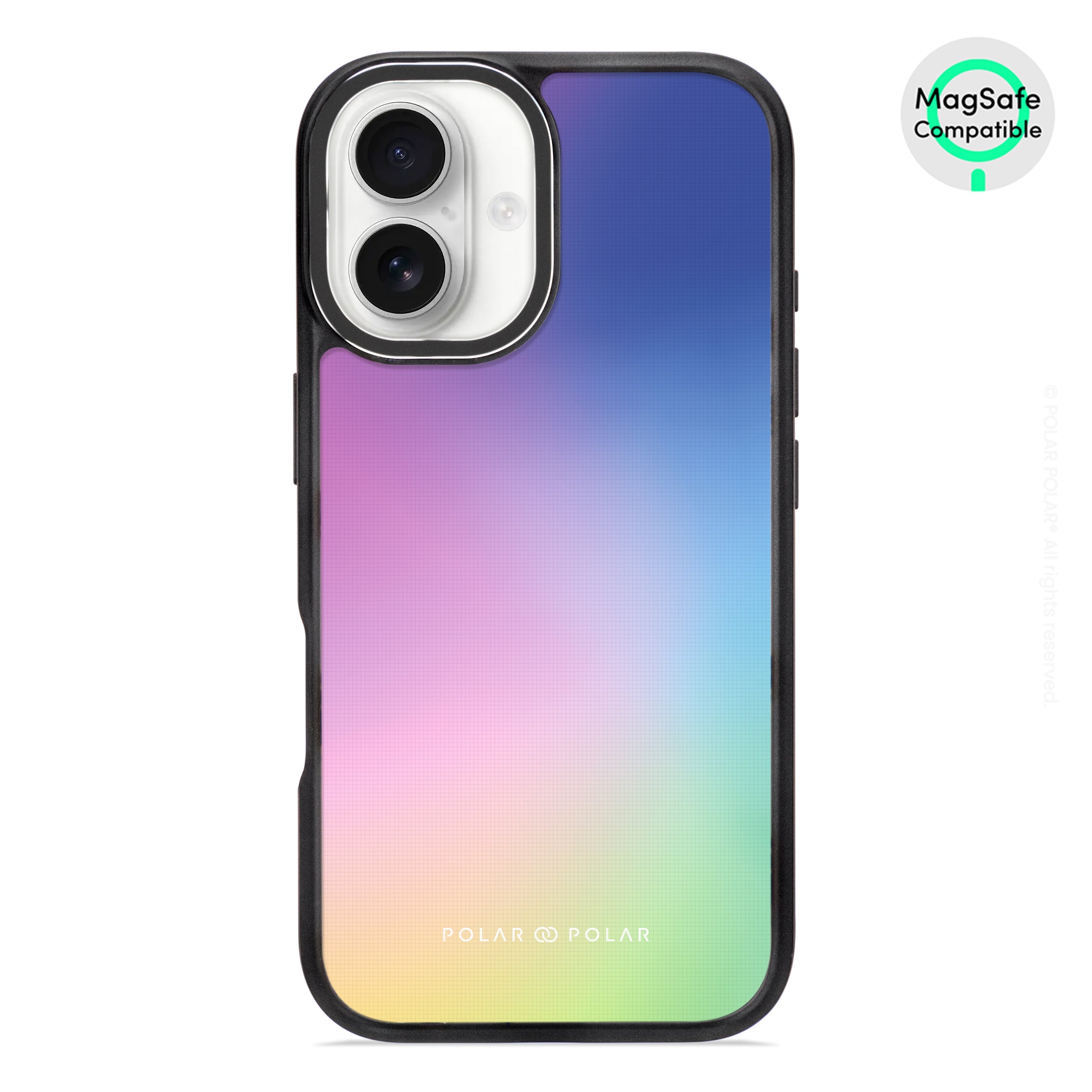 Daydream Holo - iPhone 16 Frosted Black Bumper MagSafe Case