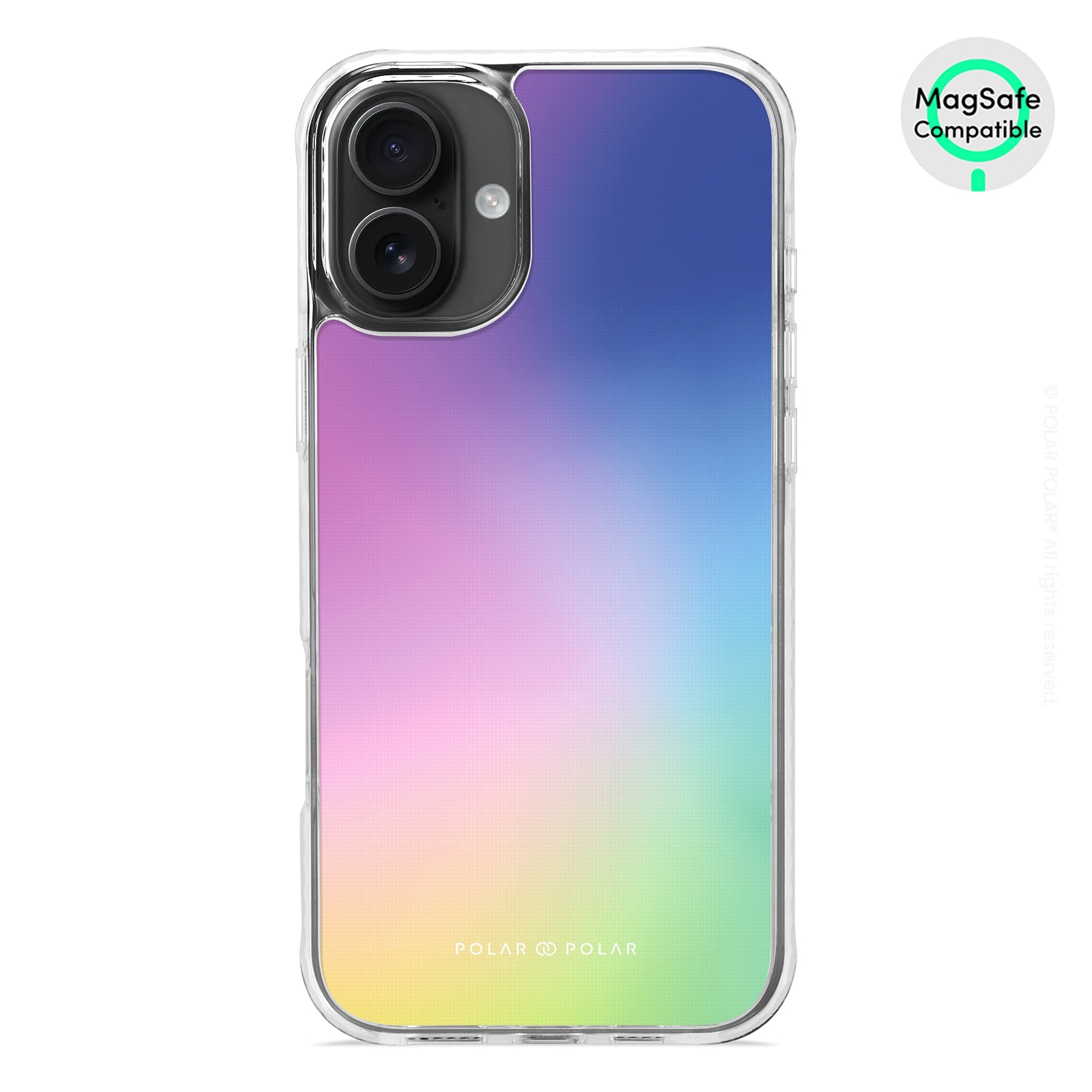 Daydream Holo - iPhone 16 Plus Clear Bumper MagSafe Case