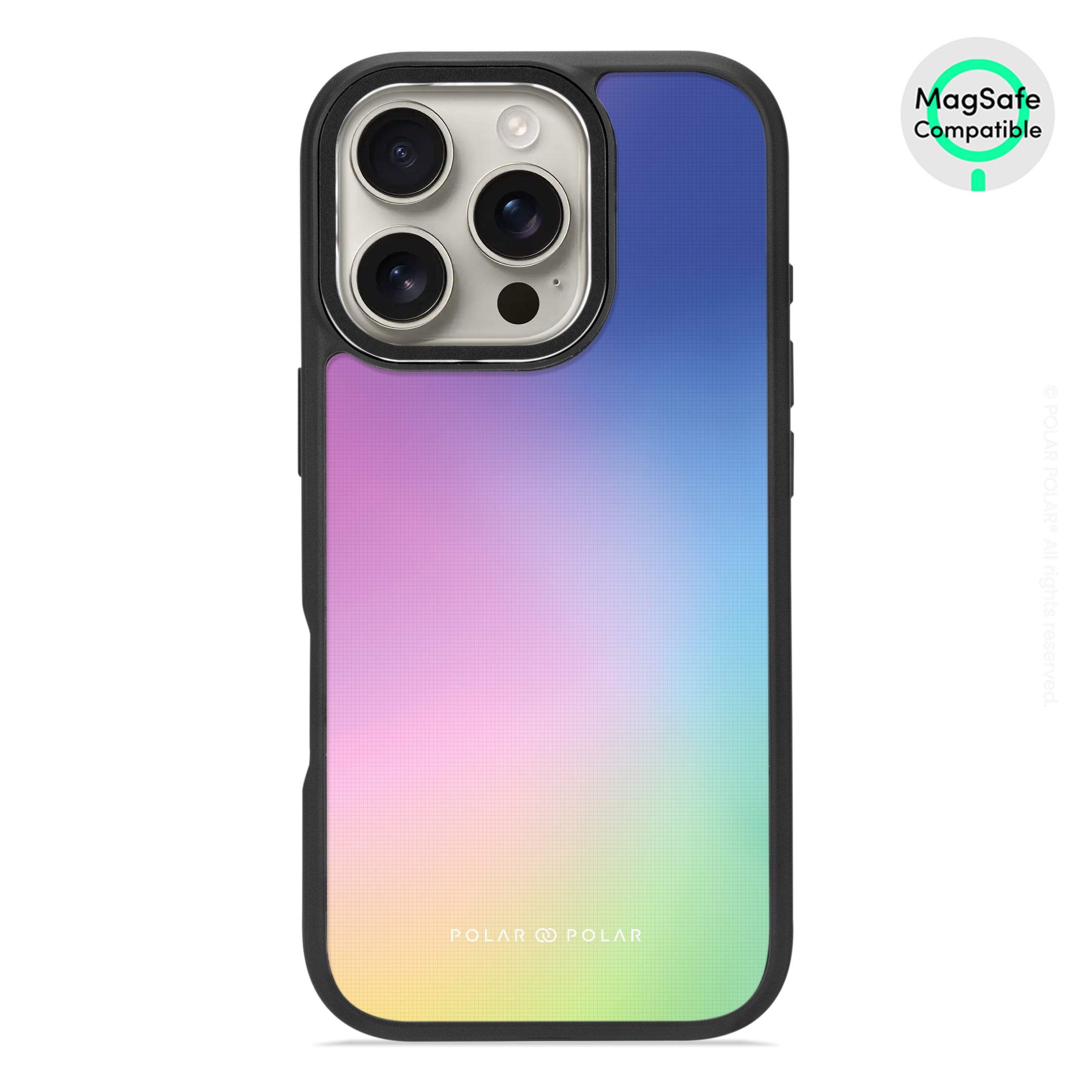 Daydream Holo - iPhone 16 Pro Frosted Black Bumper MagSafe Case